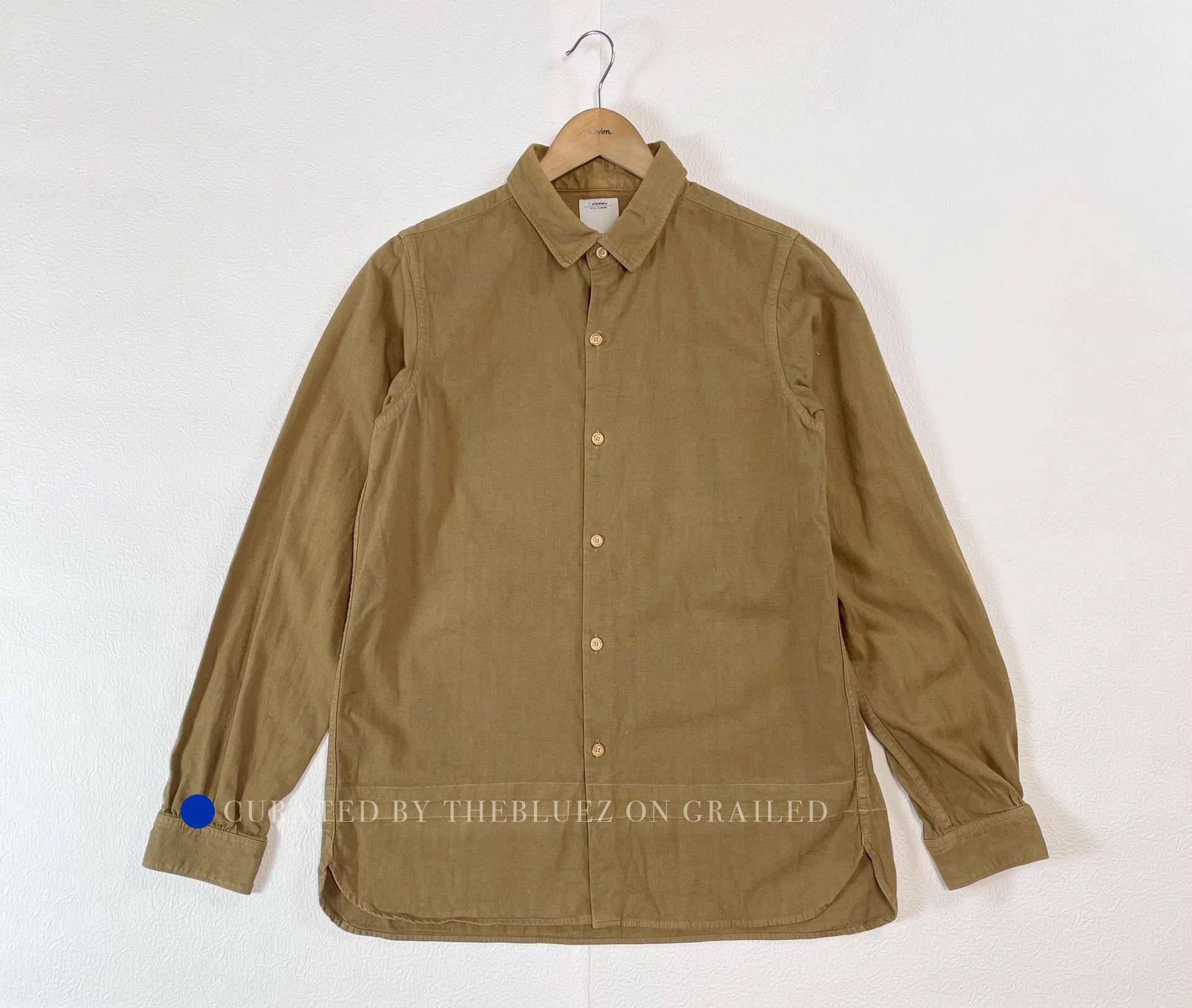 Visvim Long Rider Plant-Dyed Button-Up Shirt Size US S / EU 44-46 / 1 - 1 Thumbnail