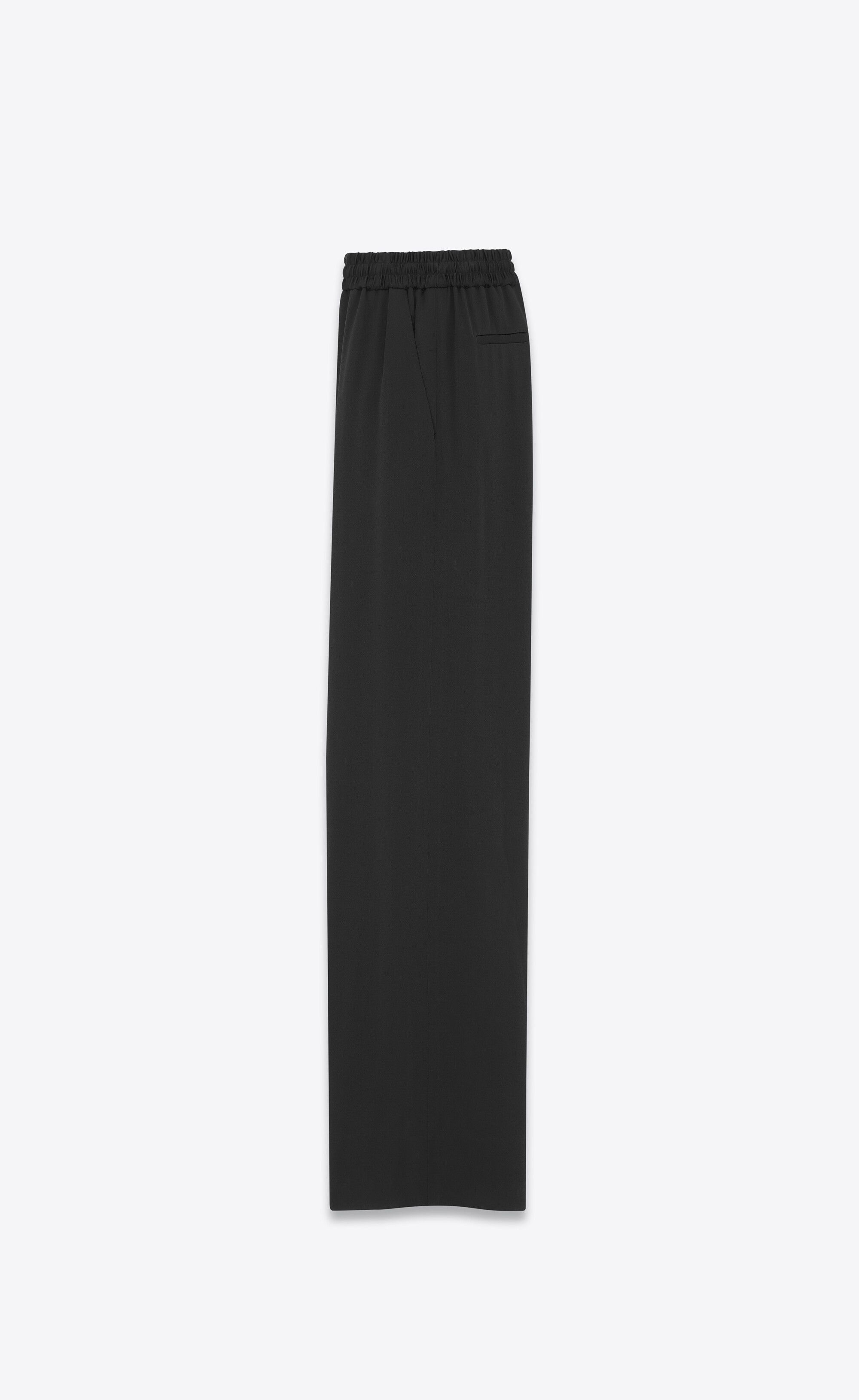 Saint Laurent Paris o1s1wg110625 749396 Flared Sweatpants & Joggers Satin Crepe Size US 38 / EU 54 - 2 Thumbnail