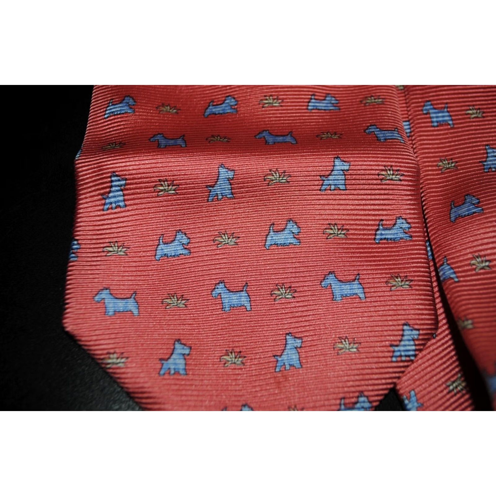 Vintage BREUER 100% SILK TIE SETA CRAVATTA ANIMAL DOGS NECKTIE MADE IN ITALY HANA MADE Pink Dogs Tie Men 57 in. reach Size ONE SIZE - 2 Thumbnail