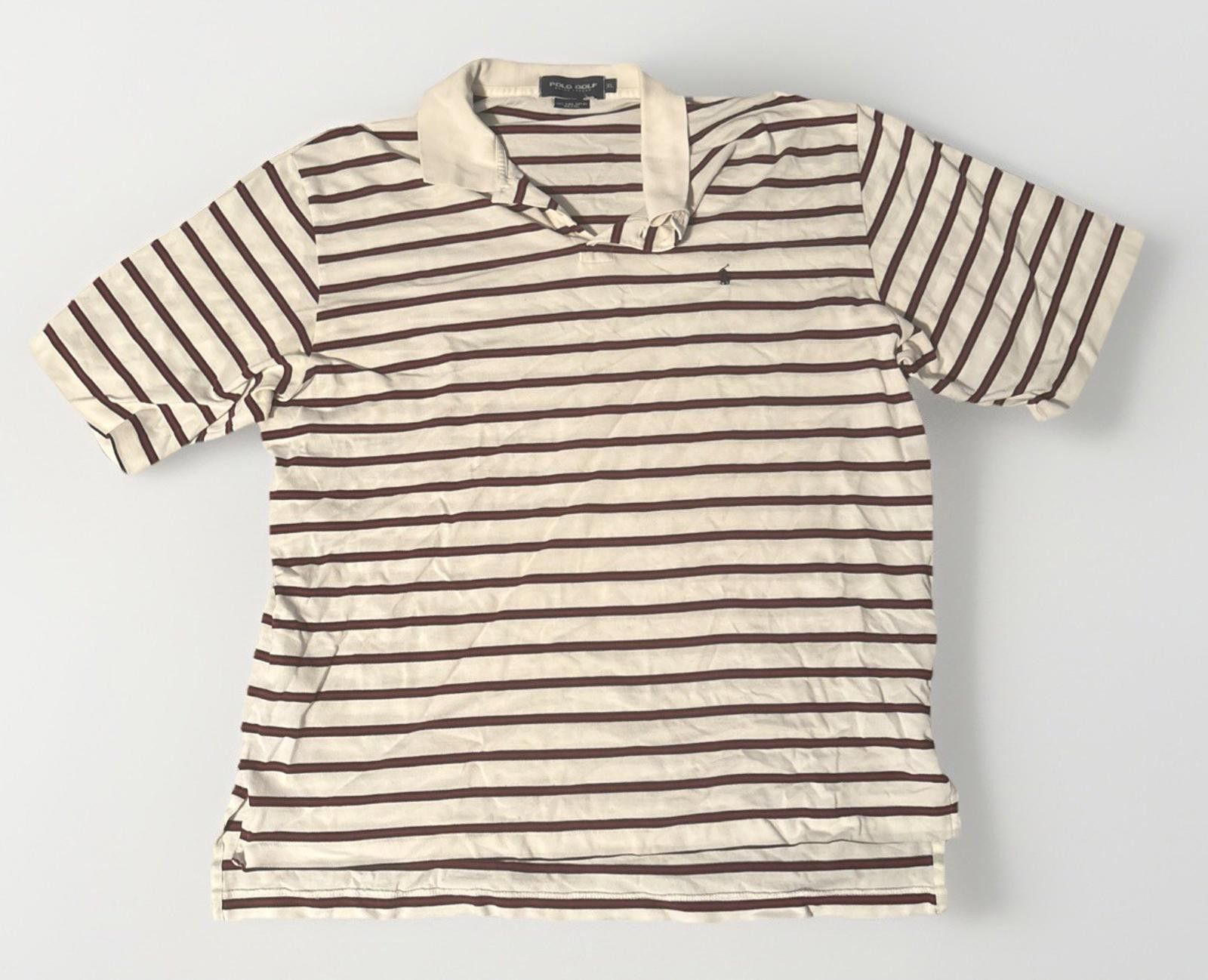 Other Polo Golf Ralph Lauren Polo Shirt Mens Size XL White Striped Size US XL / EU 56 / 4 - 1 Thumbnail