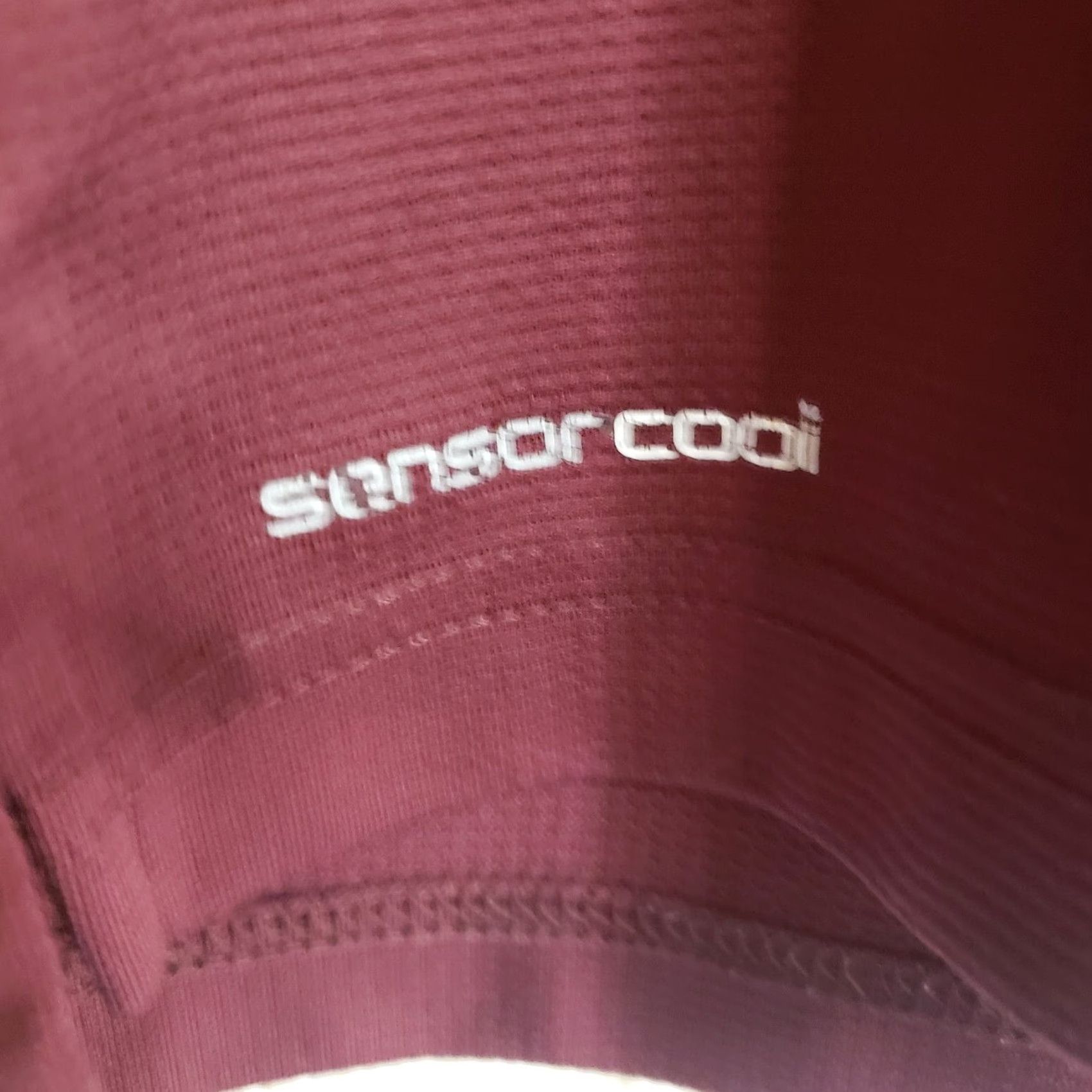 Vintage Ping Sensor Cool Polo Golf Shirt L Men Garnet Maroon U MASS Logo on Chest Short Sleeve Polyester Spandex Breathable Quick Dry Golf Size US L / EU 52-54 / 3 - 7 Thumbnail