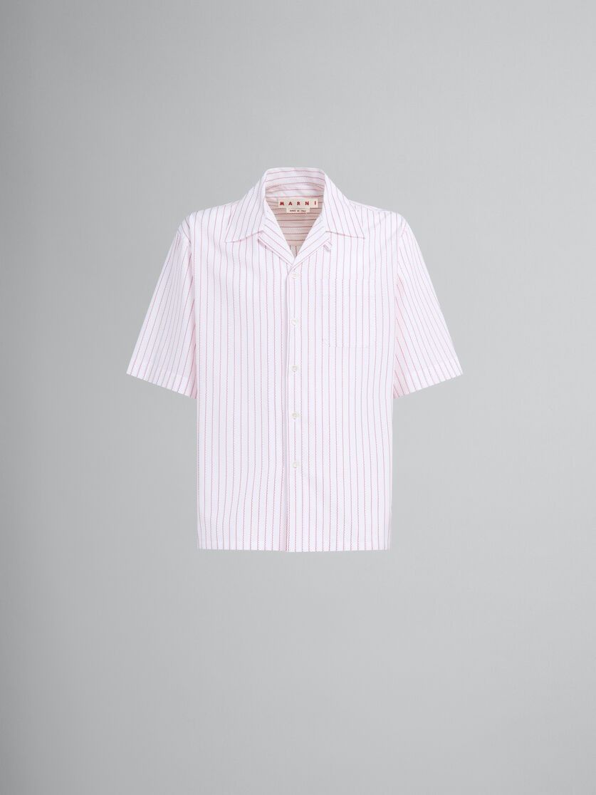 Marni o1w1db10125 Poplin Bowling Shirt in White Size US M / EU 48-50 / 2 - 1 Thumbnail