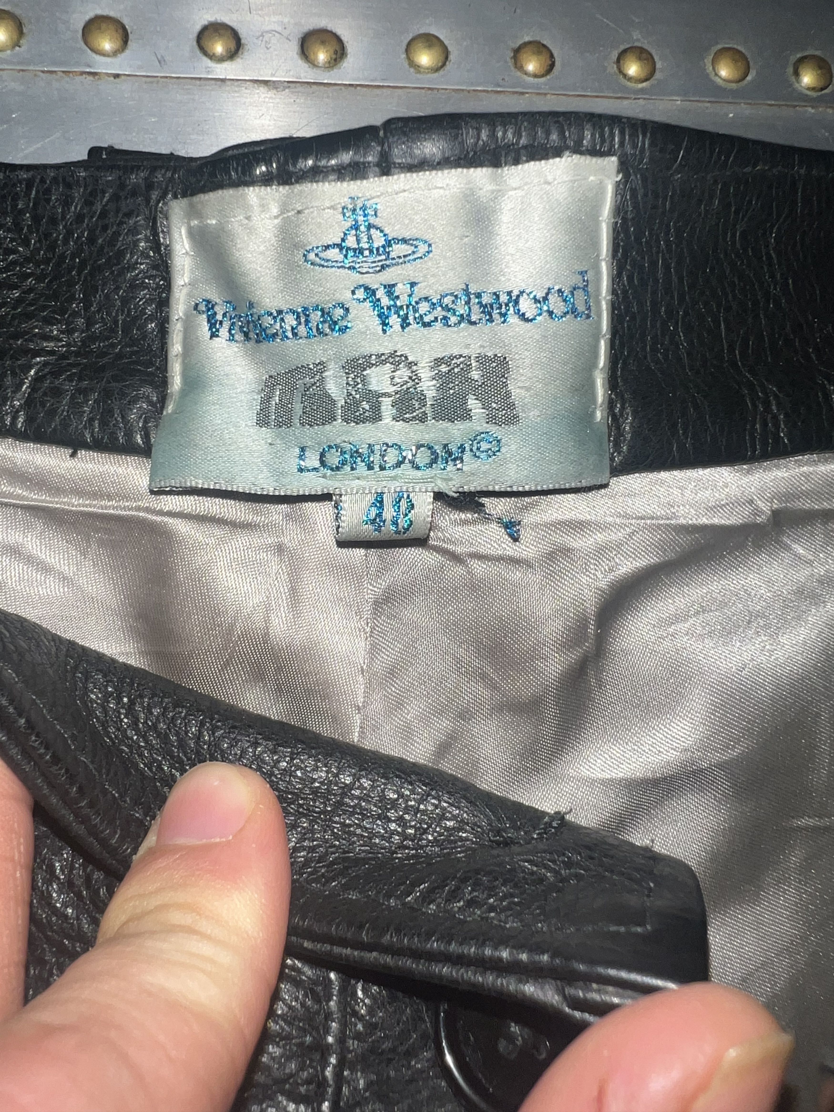 Vivienne Westwood Vivienne Westwood Leather Pants Size US 28 / EU 44 - 3 Thumbnail