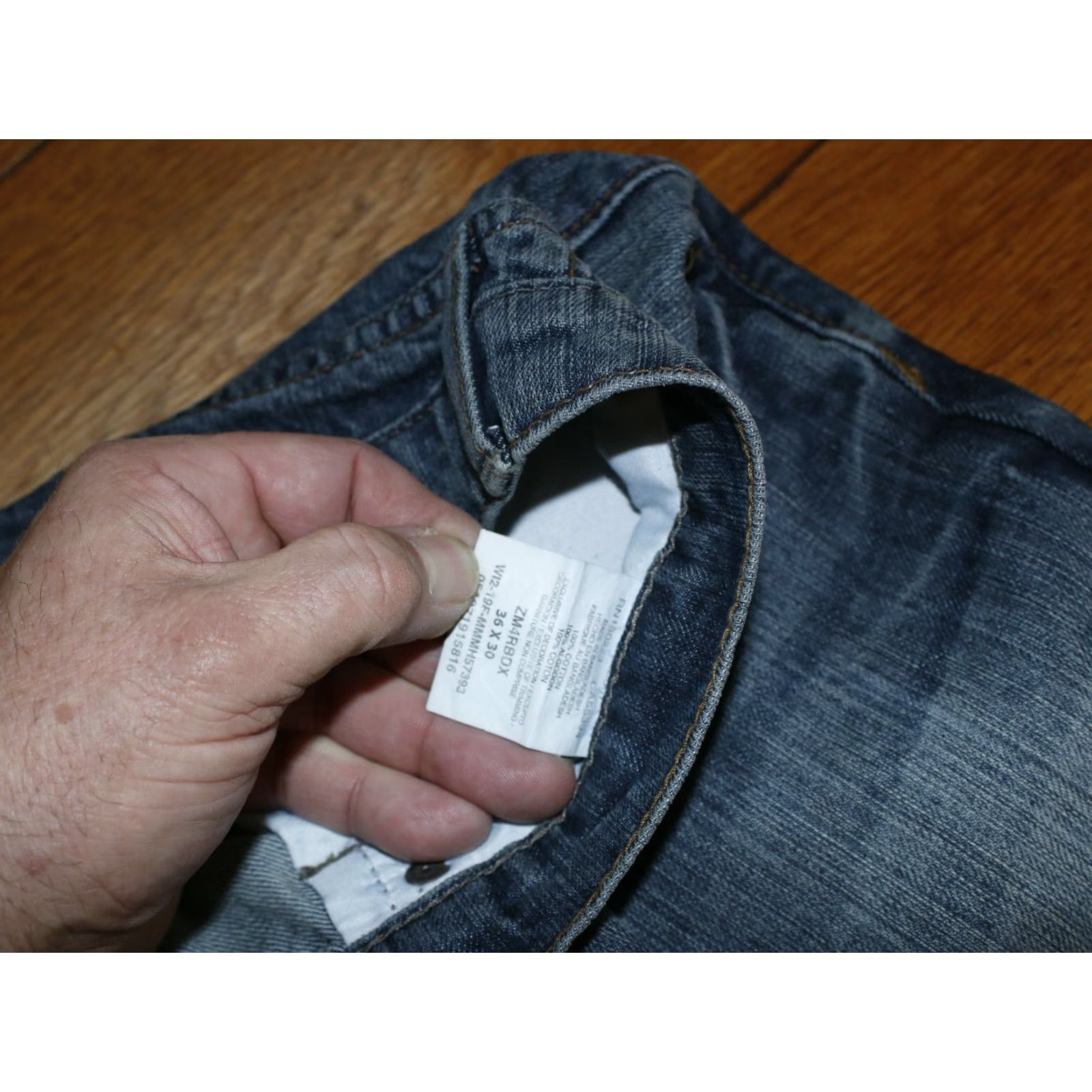 Wrangler Wrangler Authentic Blue Jeans Boot Cut Men 36 Dark Wash 36X30 100% Cotton Denim Size US 36 / EU 52 - 6 Thumbnail
