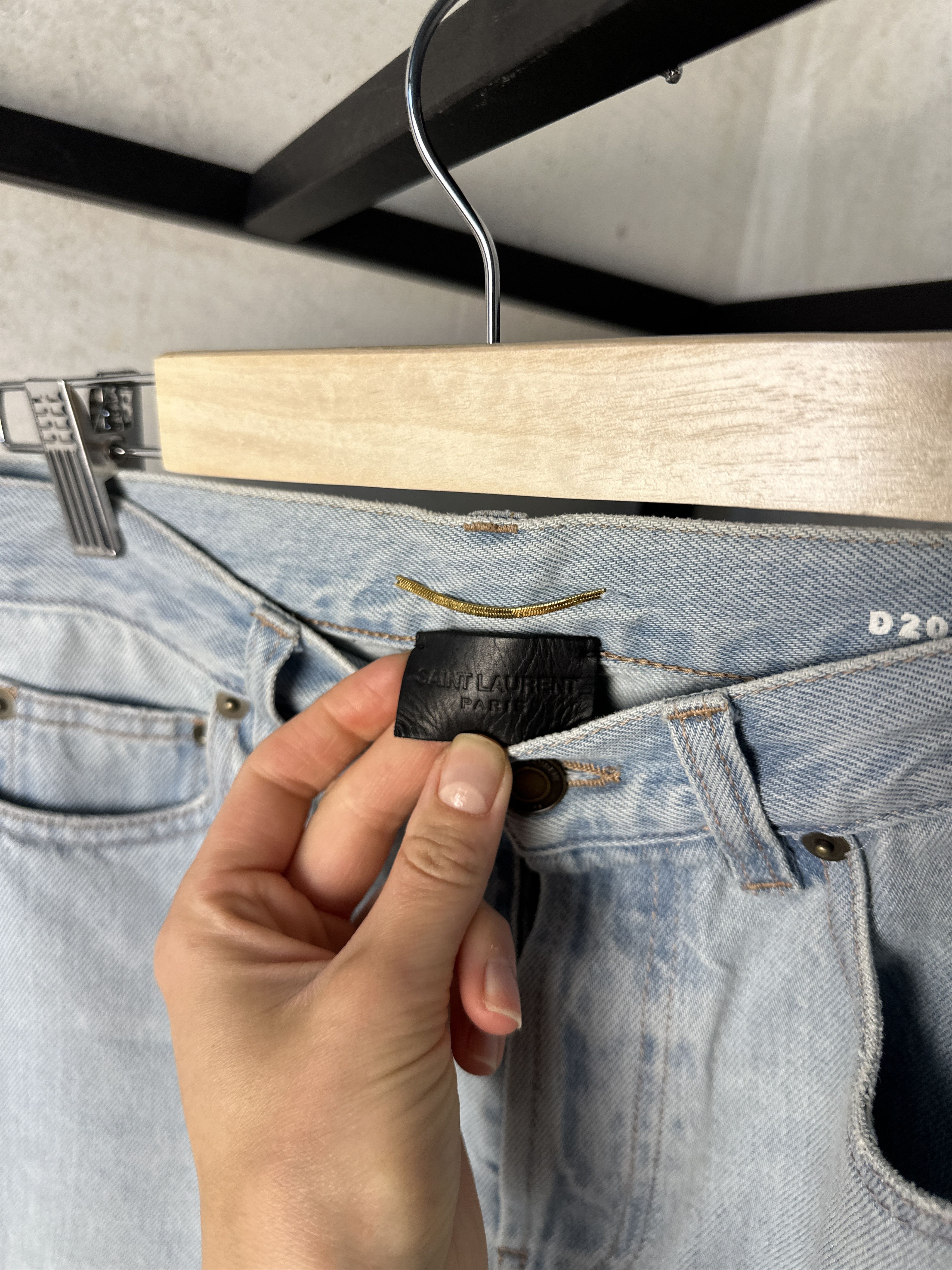Saint Laurent Paris Saint Laurent SS17 Light Blue Skinny Jeans Size 27" / US 4 / IT 40 - 6 Thumbnail