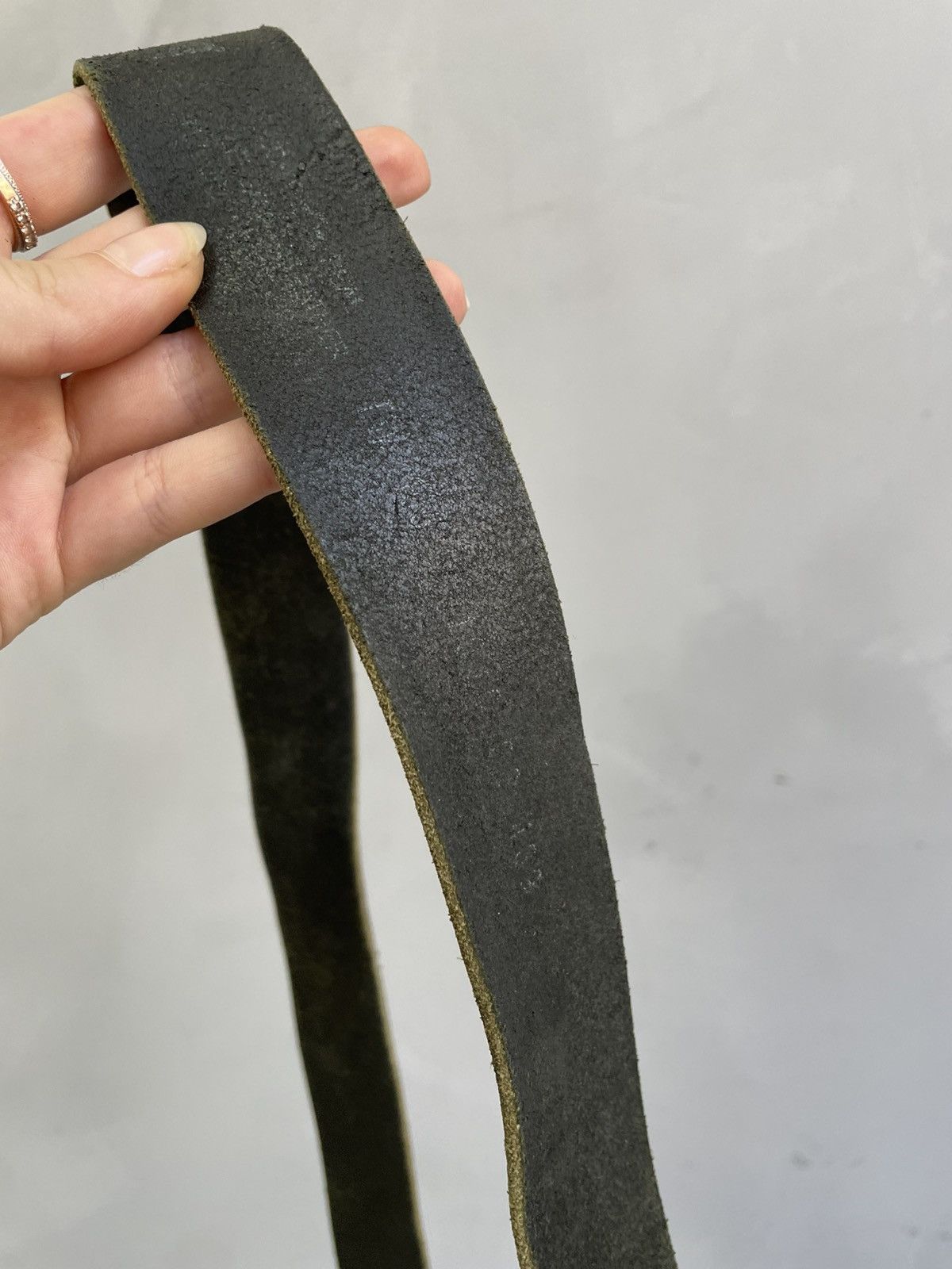 Mustang Rare Eagle buckle leather belt watanabe style leather belt Size ONE SIZE - 8 Thumbnail