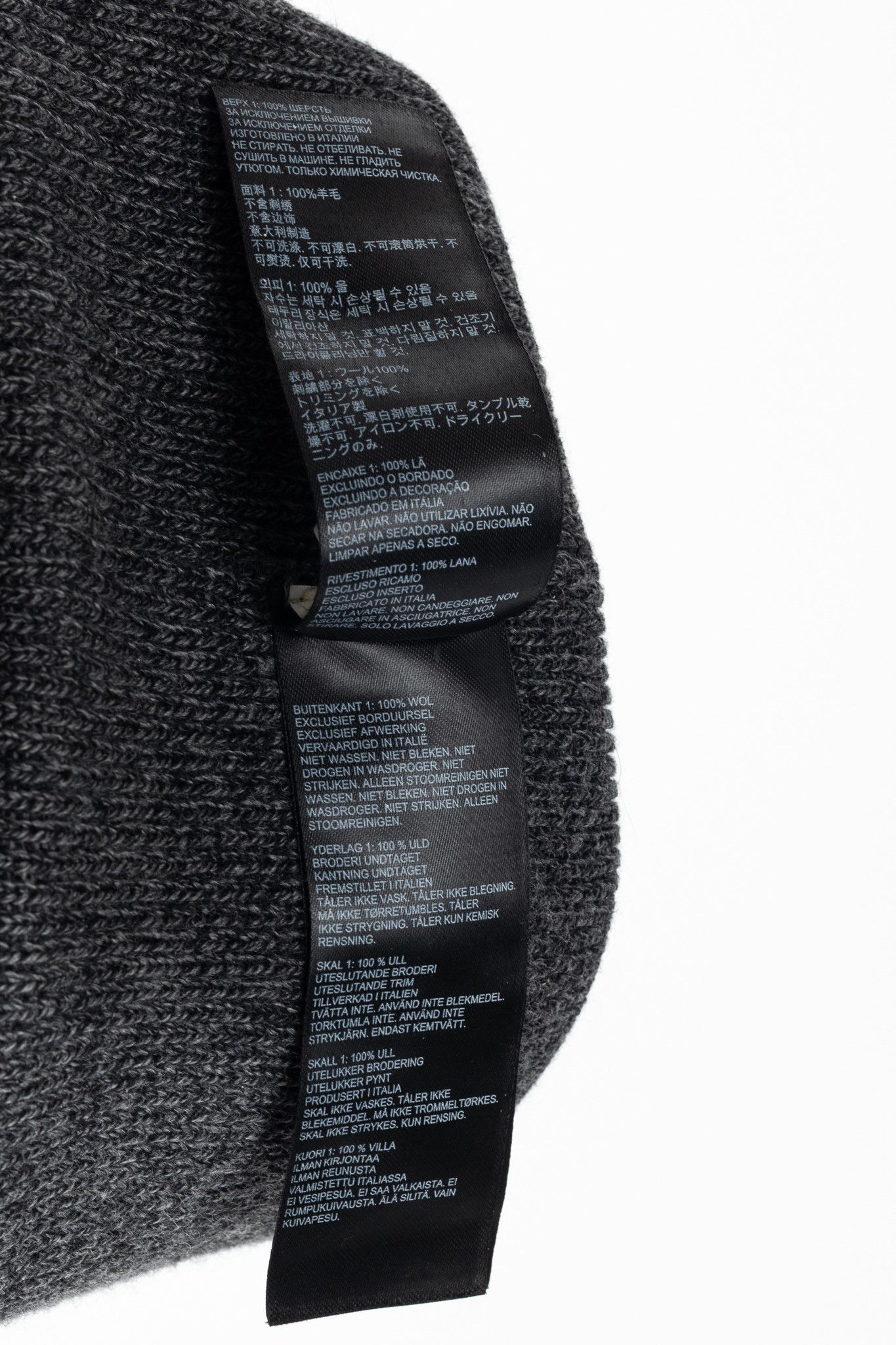 Canada Goose Canada Goose Arctic Black Heather Wool Logo Toque Size ONE SIZE - 9 Thumbnail