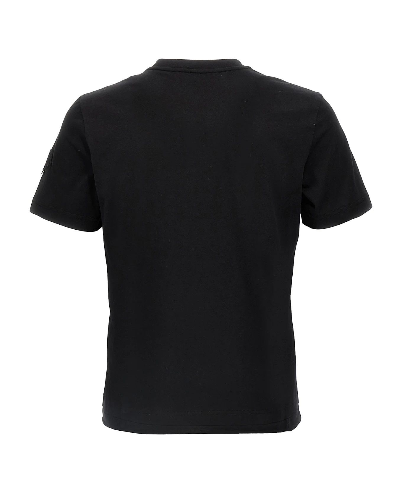 Moncler o1y1125 Crewneck T-Shirt in Black/White Size M / US 6-8 / IT 42-44 - 2 Thumbnail