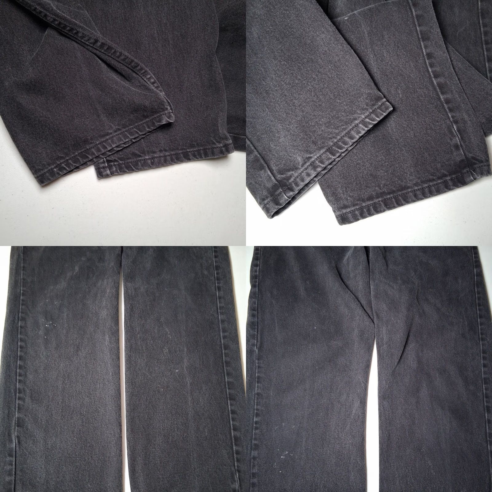 Wrangler Wrangler Jeans Men 35x33.5 Relaxed Fit Black Denim Work Pants 976T1CB Size US 35 - 9 Thumbnail