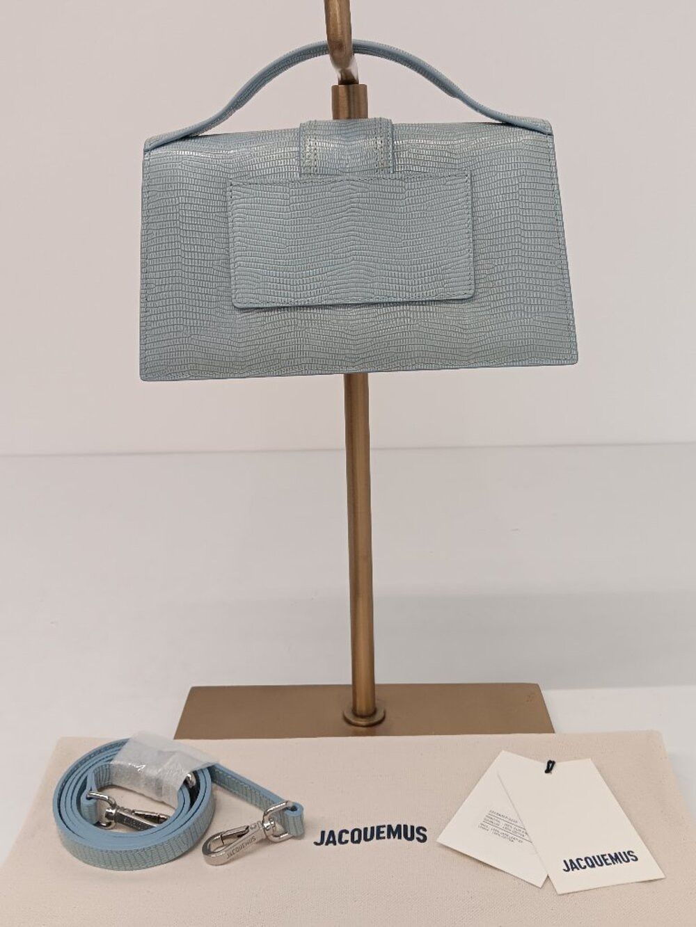 Jacquemus Jacquemus Le Grand Bambino Lizard Embossed Shoulder Bag Size ONE SIZE - 3 Thumbnail