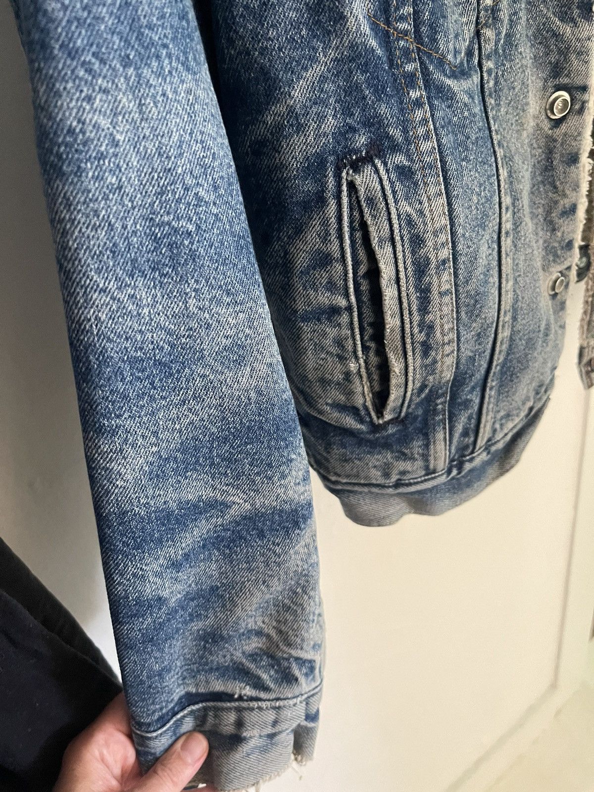 Levi's × Levi's Vintage Clothing × Vintage Vintage Levi’s USA Sherpa Trucker Stonewashed Denim Jacket Size US M / EU 48-50 / 2 - 6 Thumbnail