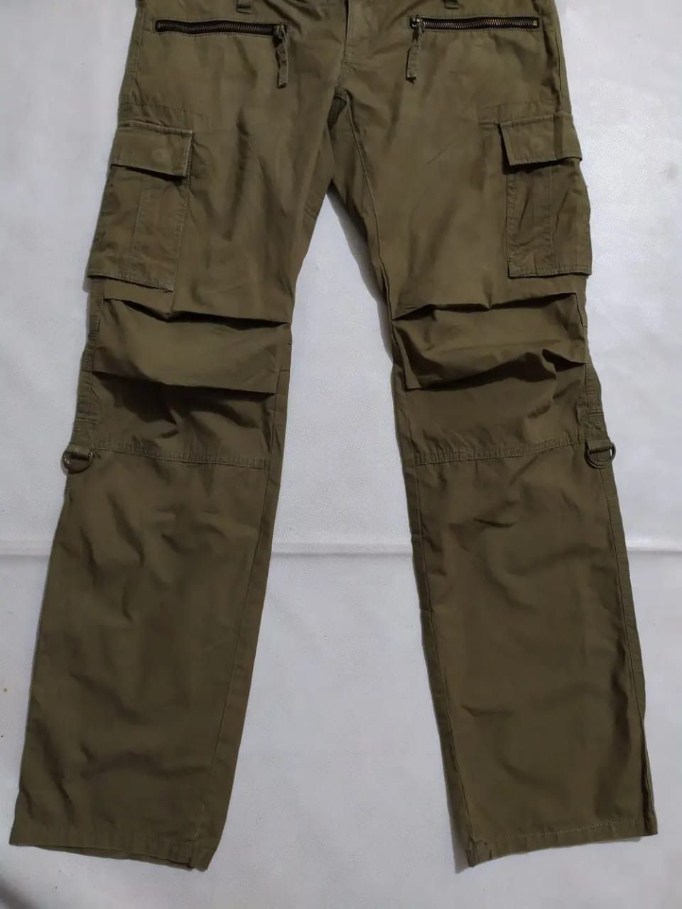 Japanese Brand Difference Rupert Olive Cargo Pants Double Waist Size US 30 / EU 46 - 5 Thumbnail