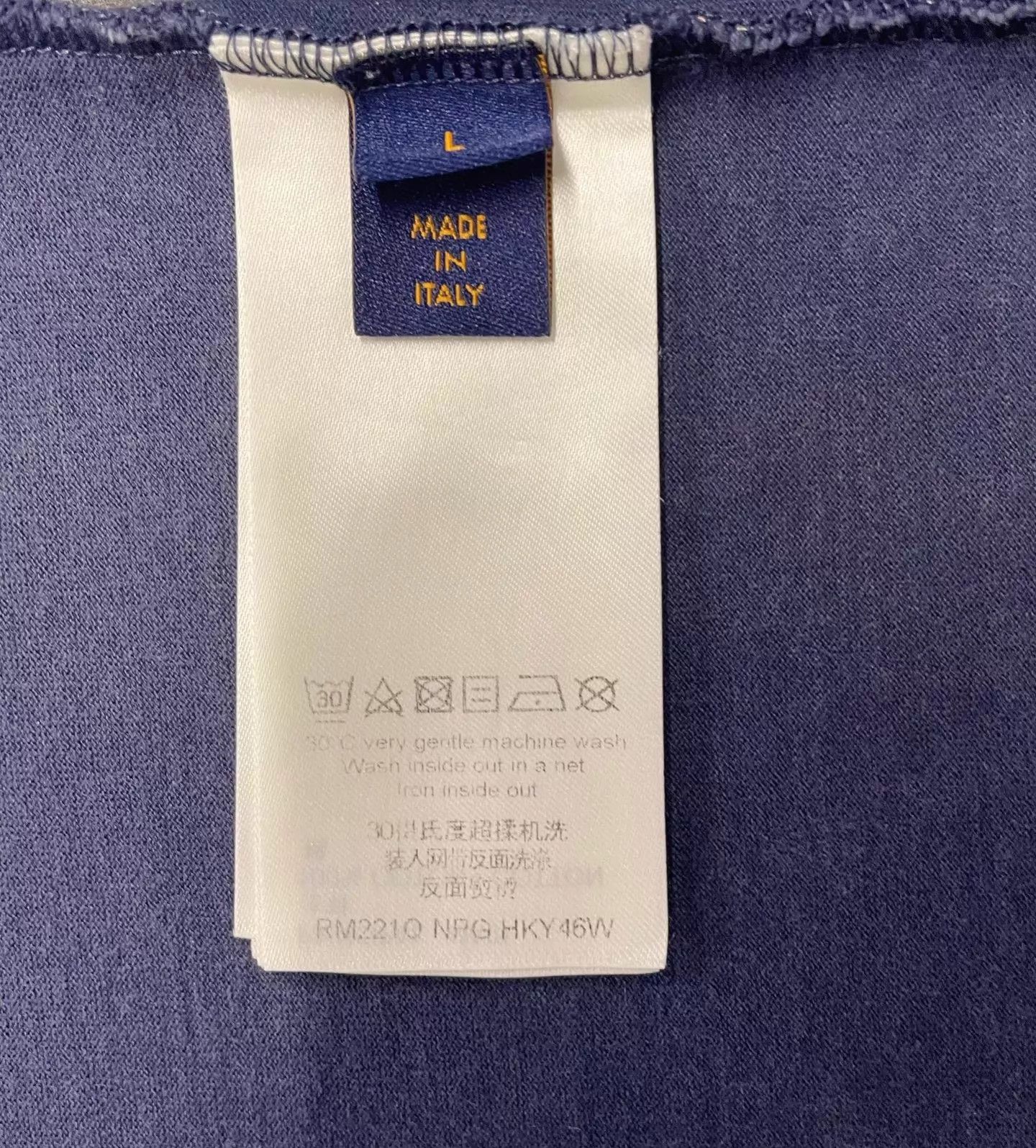 Louis Vuitton LOUIS VUITTON Gradient Allover Blue Short Sleeve Tee L Size US L / EU 52-54 / 3 - 5 Thumbnail