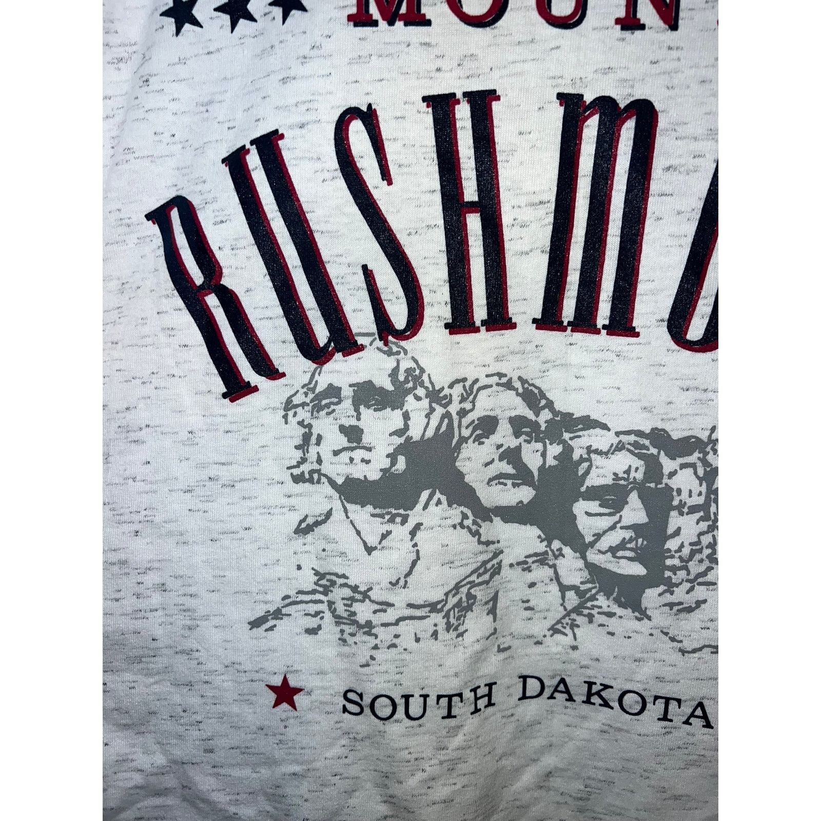 Vintage Vintage Mount Rushmore Shirt Oneita Speckled White L Tee Size US L / EU 52-54 / 3 - 3 Thumbnail
