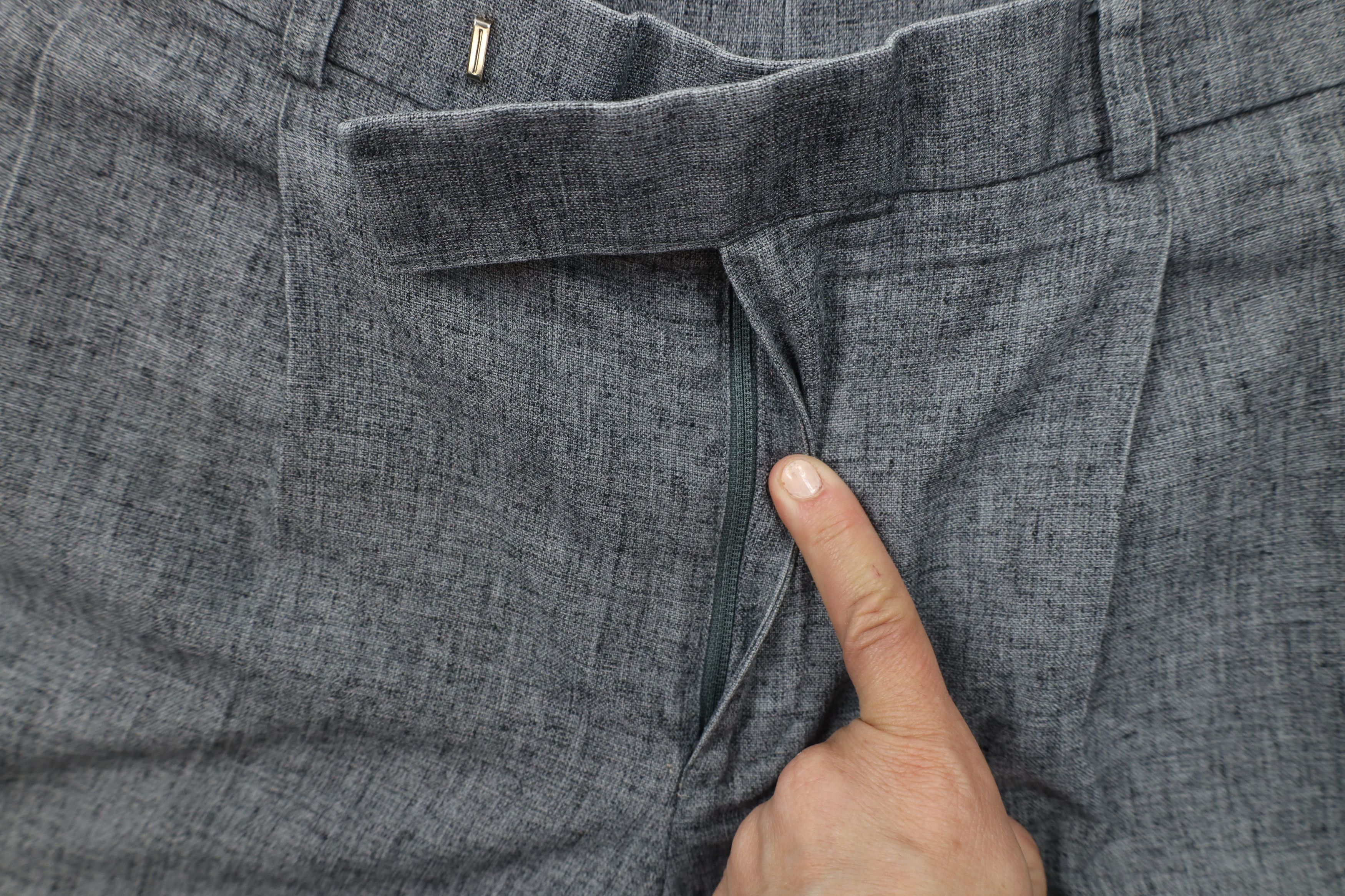 Vintage Vintage 90s Streetwear Atomic Fleck Chambray Wide Leg Pants Size US 34 / EU 50 - 7 Thumbnail