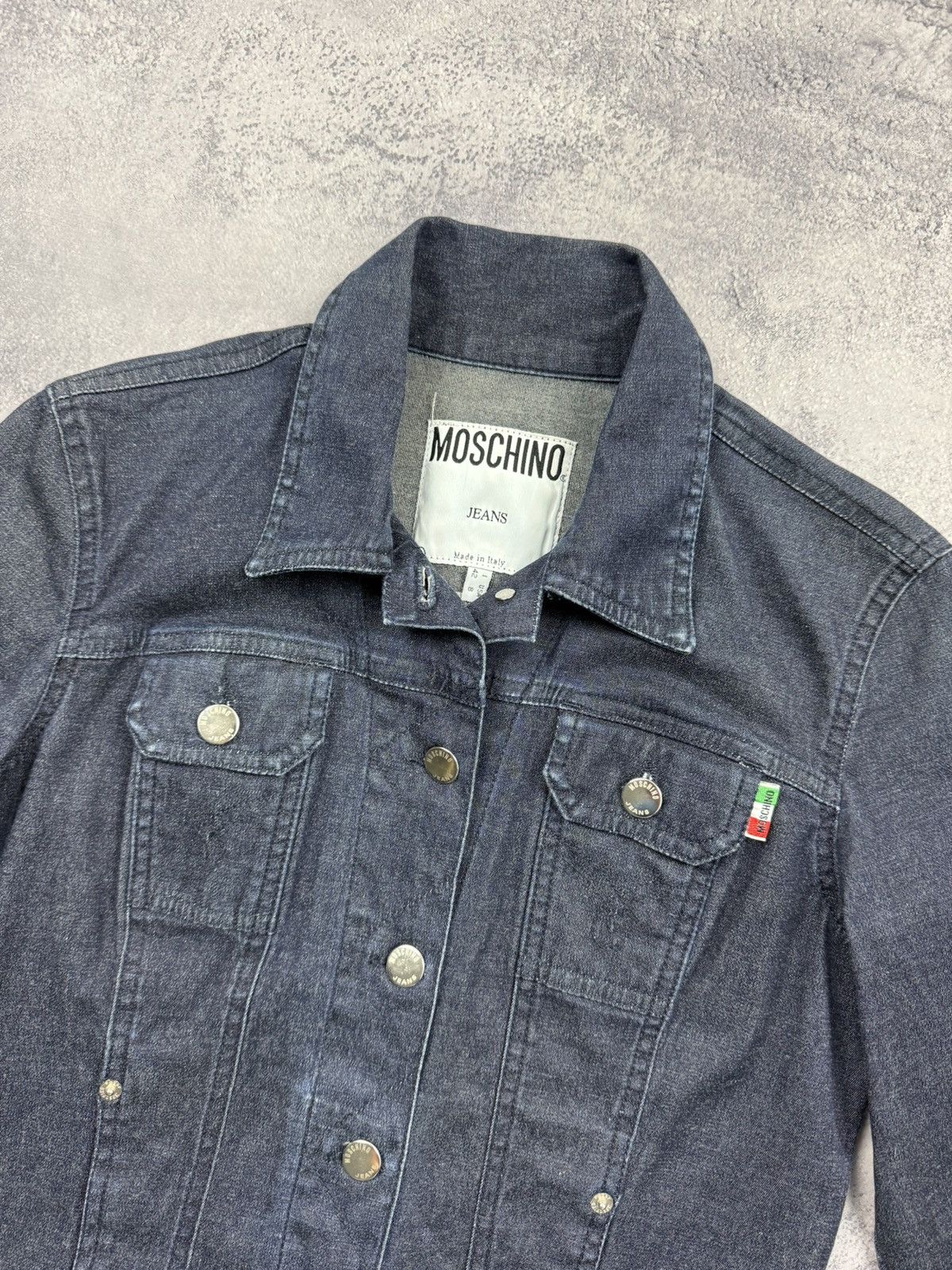 Moschino Vintage Moschino Jeans Denim Jacket Blazer Size M / US 6-8 / IT 42-44 - 9 Thumbnail