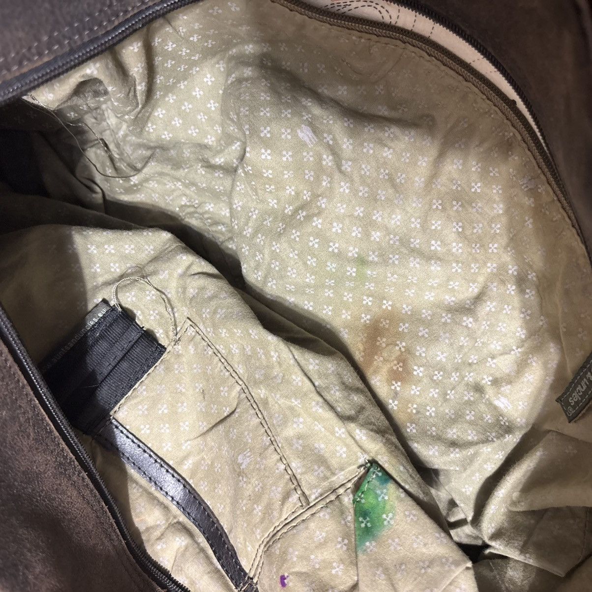 Vintage Vintage Avant-Garde Leather Travel Luggage Bag Grunge ERD Size ONE SIZE - 12 Thumbnail