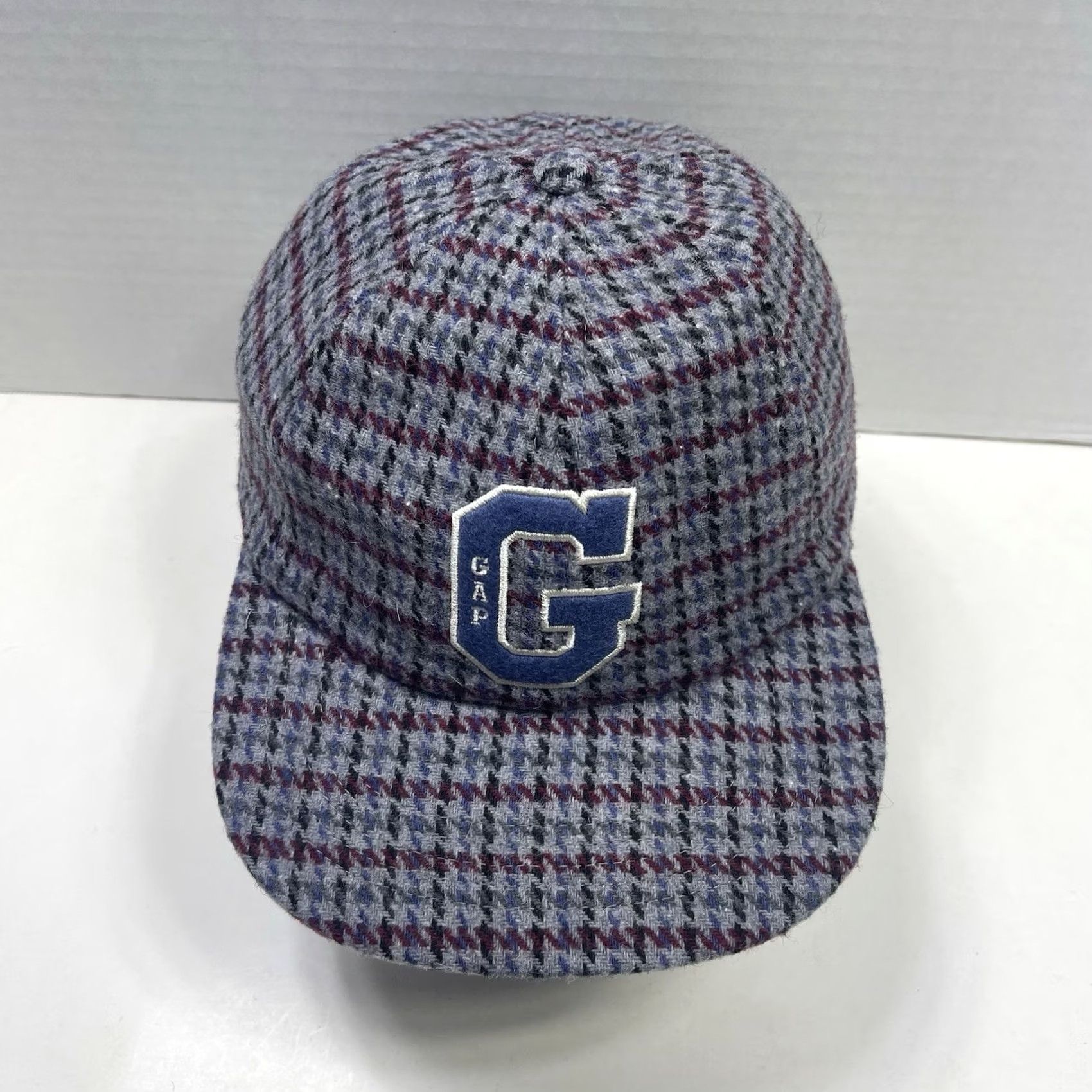 Gap Gap Logo Houndstooth Baseball Cap Embroidered 6 Panel Dad Hat Multicolor NWT Men One Size Tweed Wool Polyester Cap Size US 35 - 2 Thumbnail