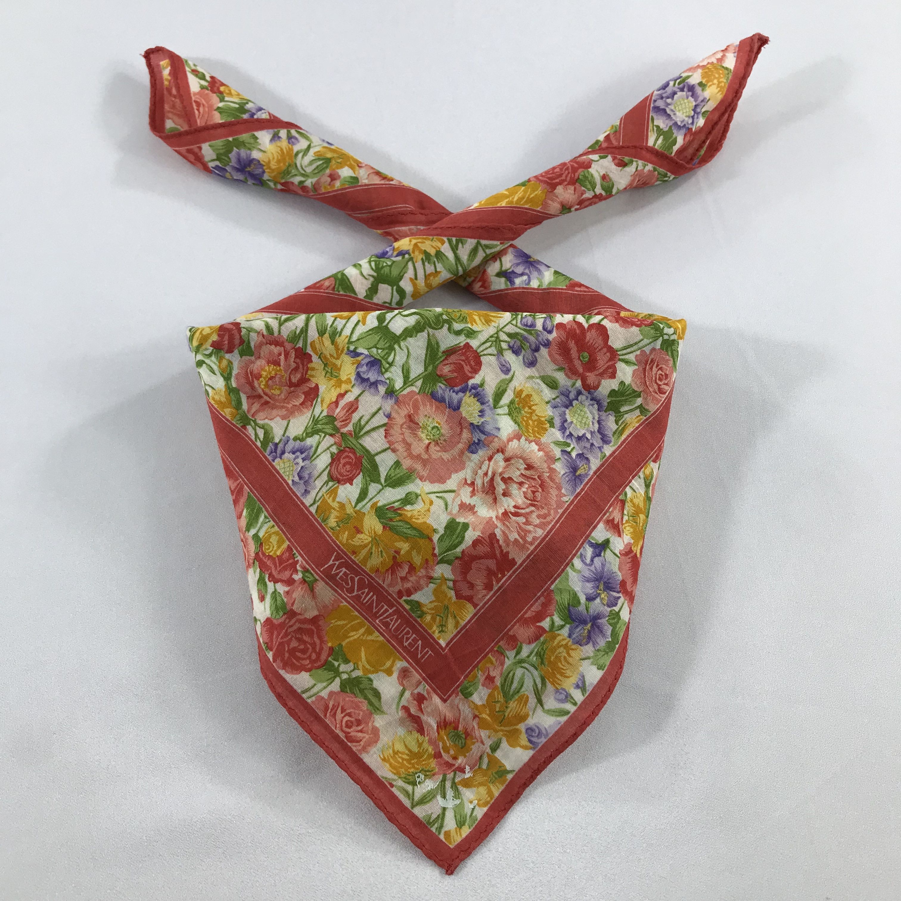 Vintage × Yves Saint Laurent Yves Saint Laurent Bandana / Handkerchief /Neckerchief -2449 Size ONE SIZE - 3 Thumbnail