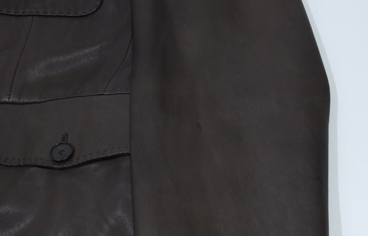 Hugo Boss Hugo Boss Vintage Leather Jacket Men's Sz 50 Brown Size US M / EU 48-50 / 2 - 13 Thumbnail