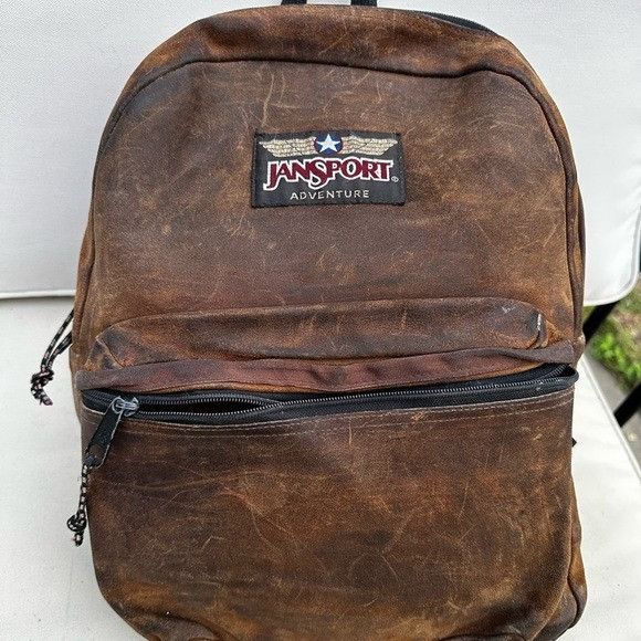 Jansport Jansport adventure vintage leather/suede backpack. Super rar Grailed