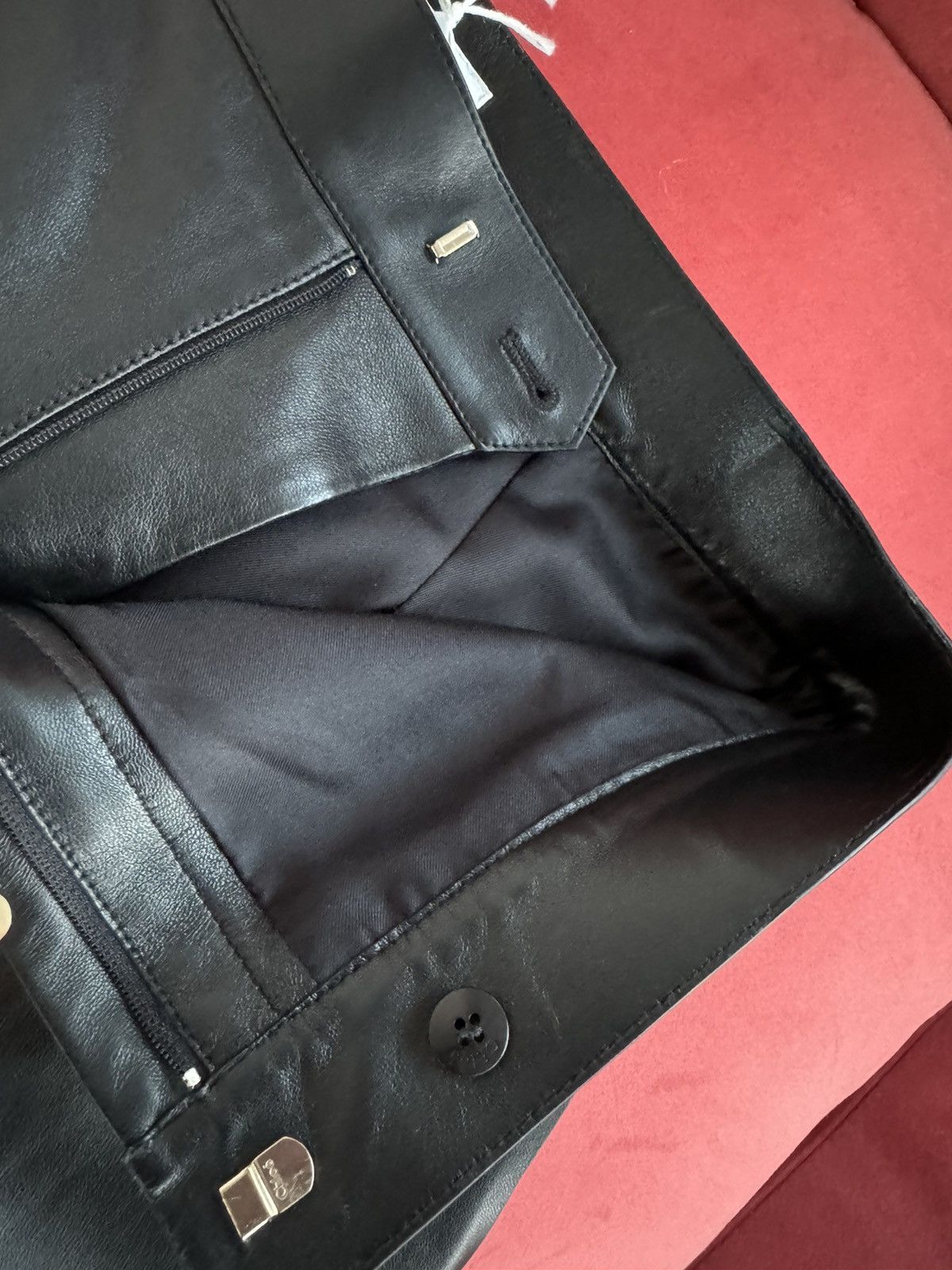 Chloe Chloe lambskin black pants, soft, size M Size 27" / US 4 / IT 40 - 5 Thumbnail