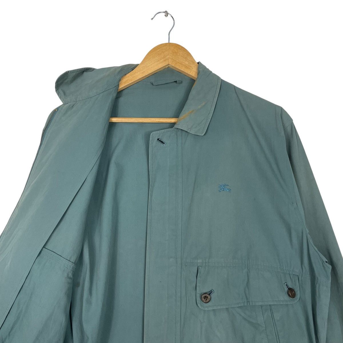 Burberry × Vintage 💥90s BURBERRYS LIGHT BOMBER HUNTING JACKET Size US M / EU 48-50 / 2 - 10 Thumbnail