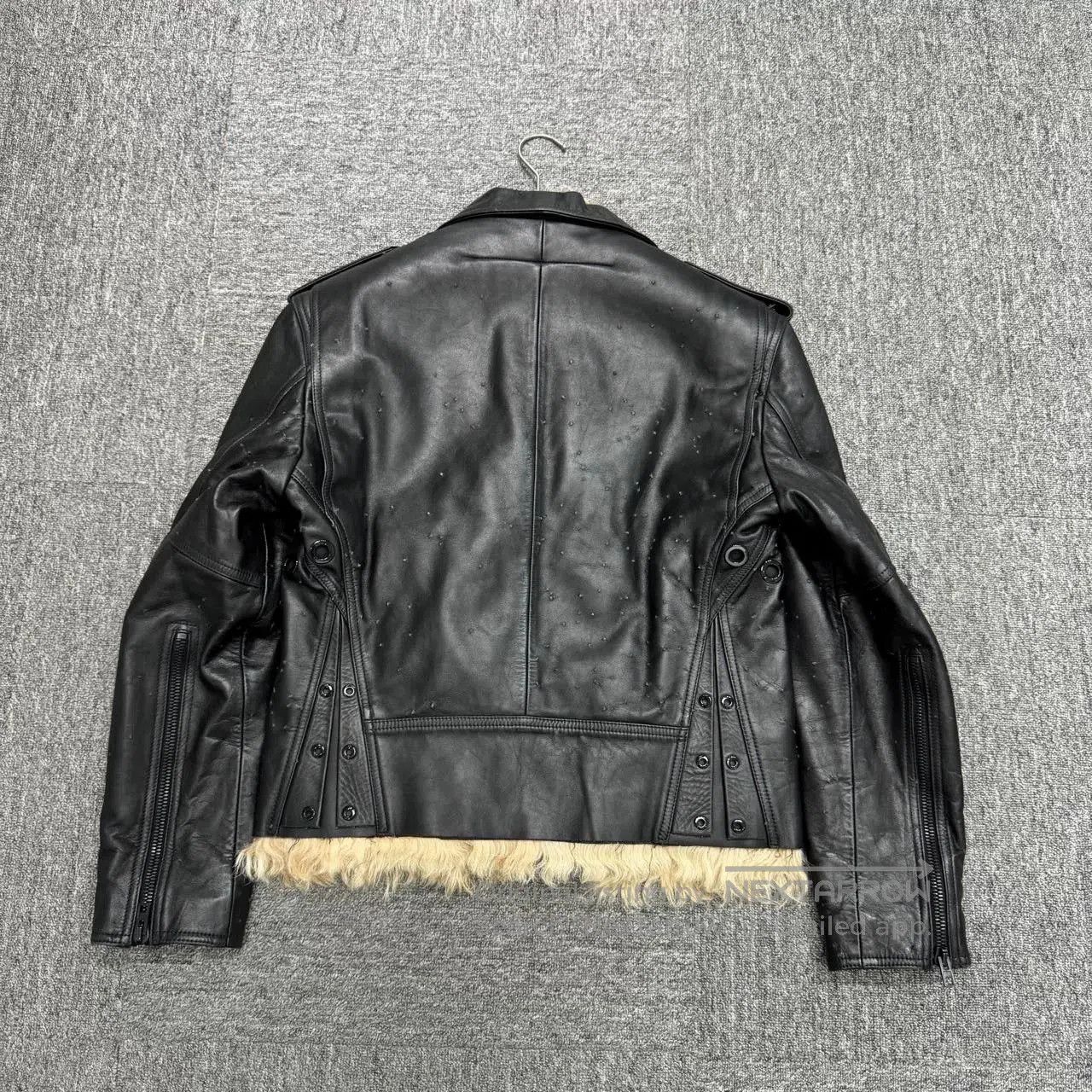 Givenchy Givenchy Black Leather Fur Jacket. Size US L / EU 52-54 / 3 - 2 Thumbnail