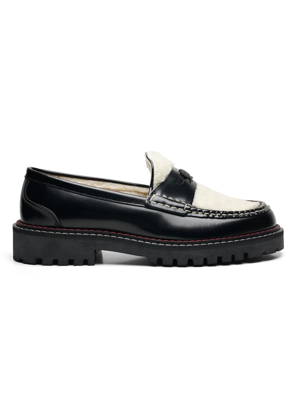 Tommy Hilfiger HILFIGER COLLECTION Black Leather Penny Loafers Unisex Size US 7.5 / EU 40-41 - 1 Thumbnail
