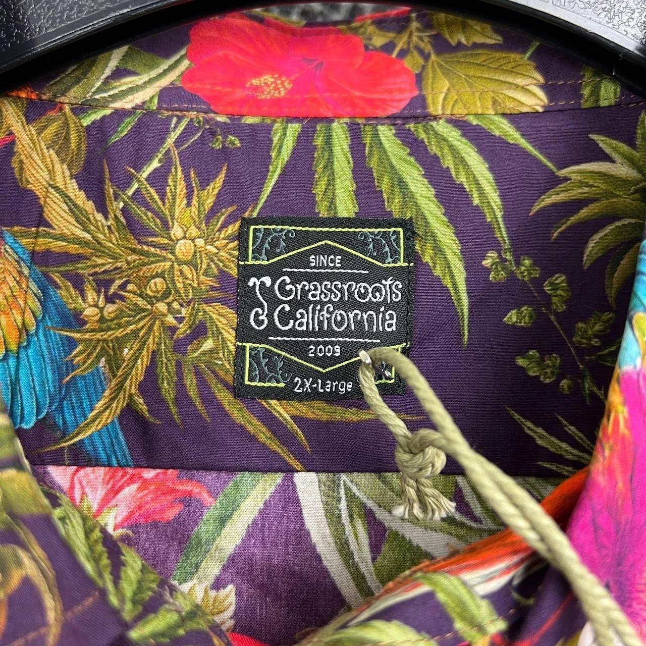 Grassroots California Greg Lutzka Shirt Men Hawaiian Button Up Short Sleeve 2XL Size US XXL / EU 58 / 5 - 6 Thumbnail