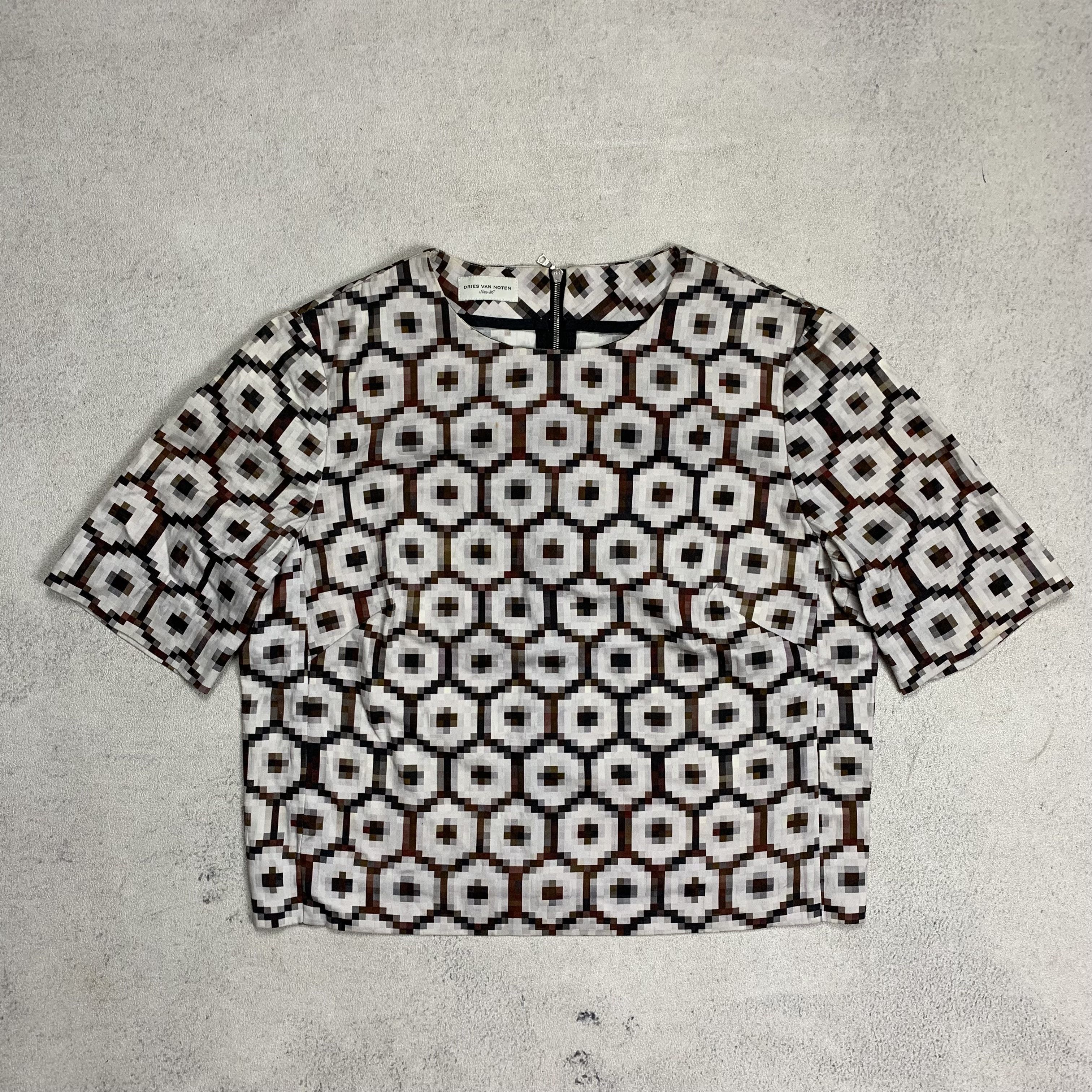 Dries Van Noten Dries Van Noten 3D Pattern Top Shirt Size 36 Size XS / US 0-2 / IT 36-38 - 1 Thumbnail