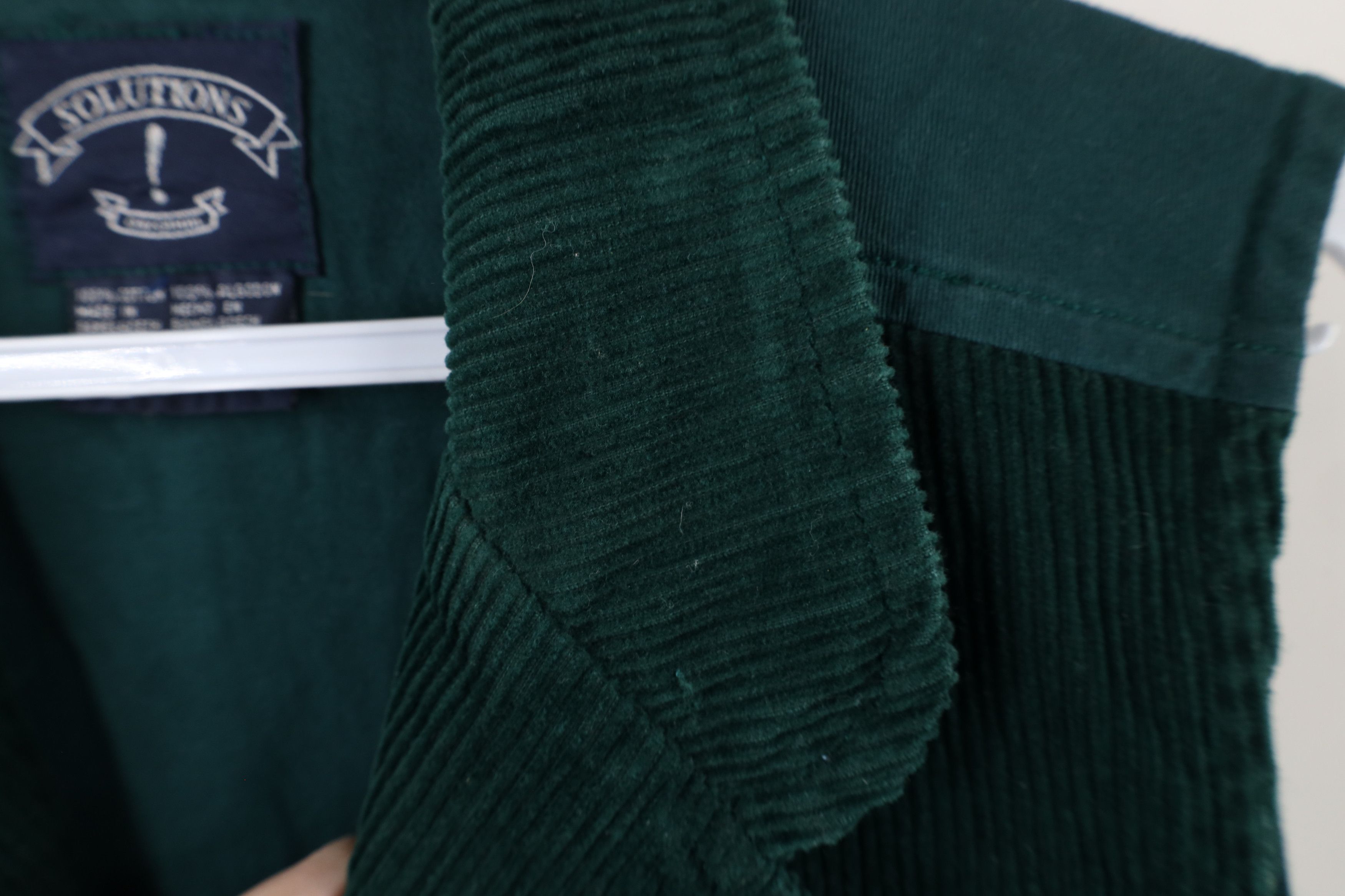 Vintage Vintage 90s Streetwear Corduroy Button Vest Jacket Green Size S / US 4 / IT 40 - 7 Thumbnail