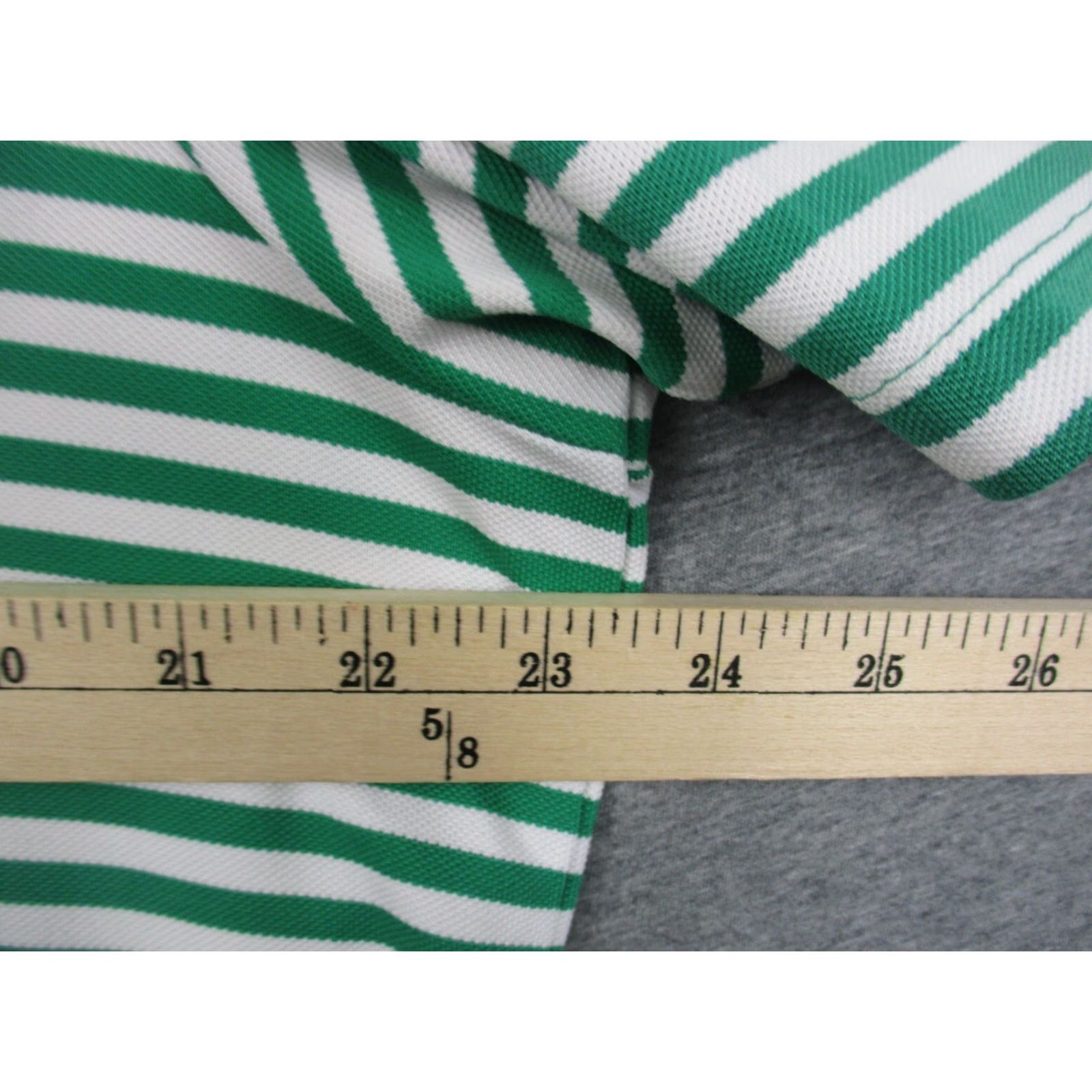 Ralph Lauren VINTAGE RLX Ralph Lauren Polo Shirt Large Mens Green Stripe Stretch Golf Size US L / EU 52-54 / 3 - 6 Thumbnail