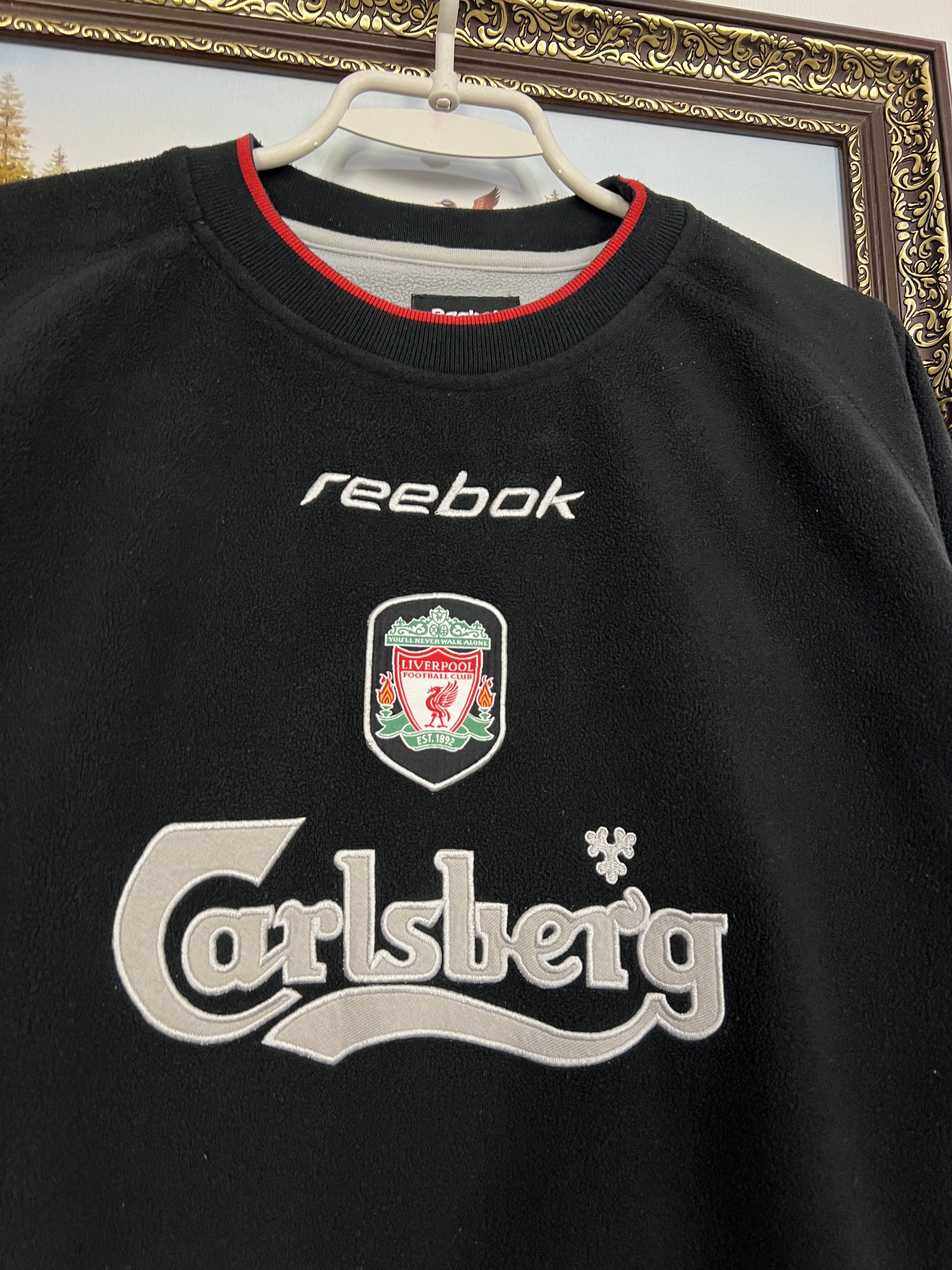 Reebok Liverpool Football Fleece Sweatshirt Jacket Track Top Size US M / EU 48-50 / 2 - 3 Thumbnail