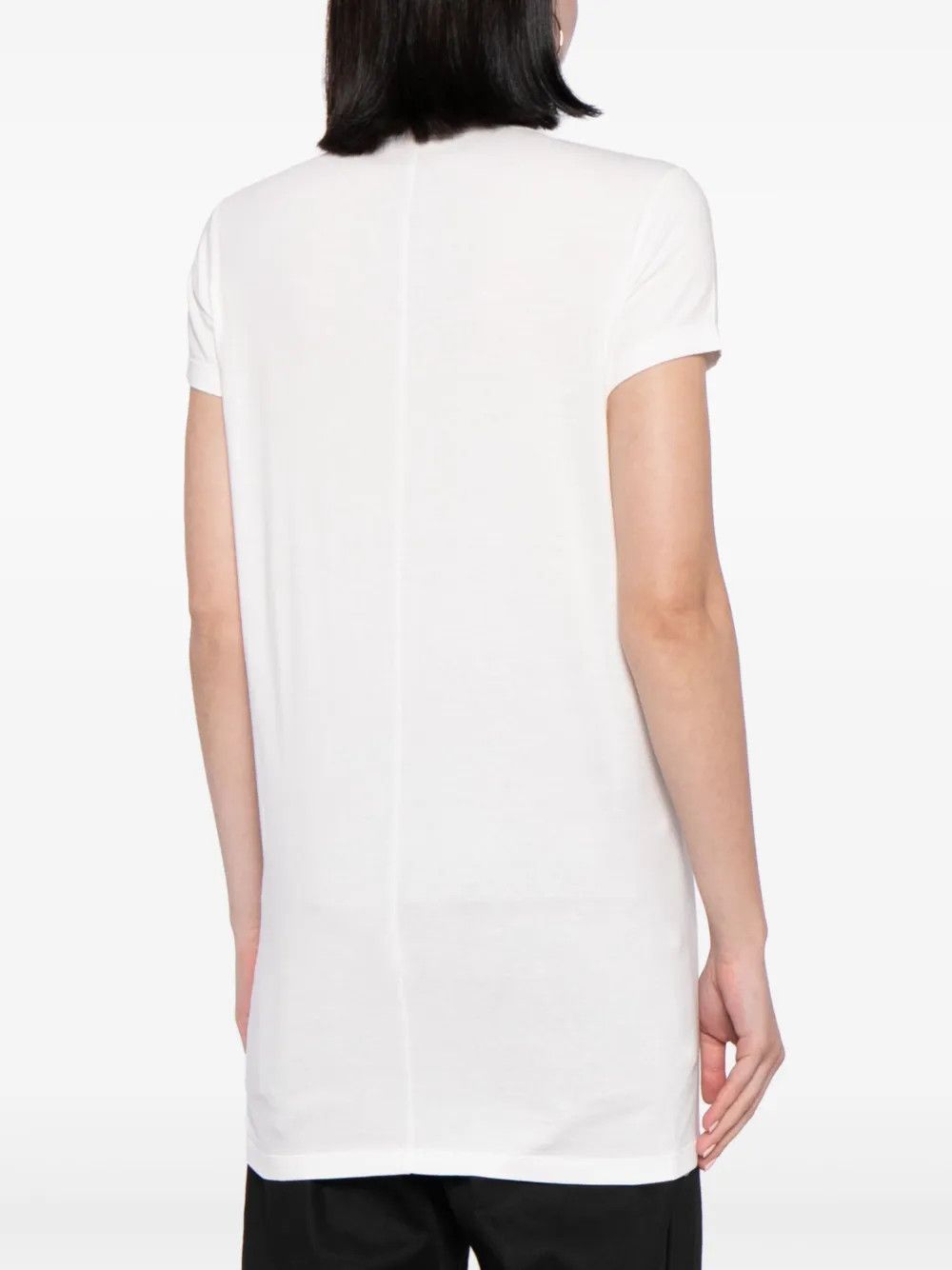 Rick Owens o1y0126 Crewneck T-Shirt in White Size S / US 4 / IT 40 - 4 Thumbnail