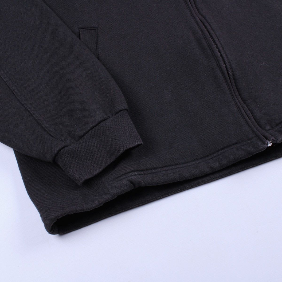 Nike × Vintage NIKE Vintage Cotton Full Zip Pockets Sweater Jacket Size US L / EU 52-54 / 3 - 12 Thumbnail