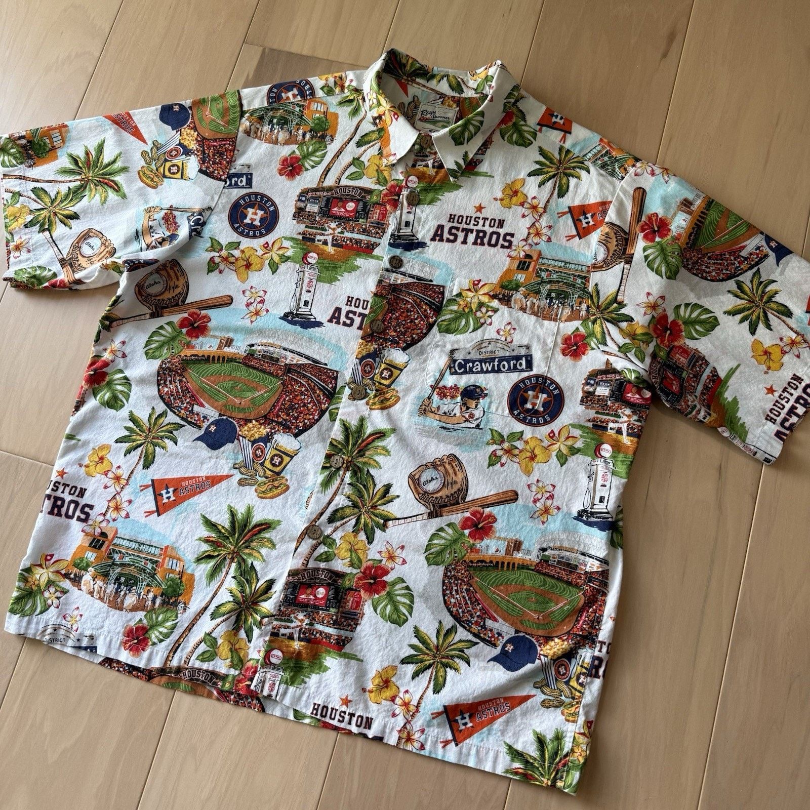 MLB × Reyn Spooner Houston Astros Reyn Spooner Shirt XL Multicolor MLB Baseball Size US XL / EU 56 / 4 - 7 Thumbnail