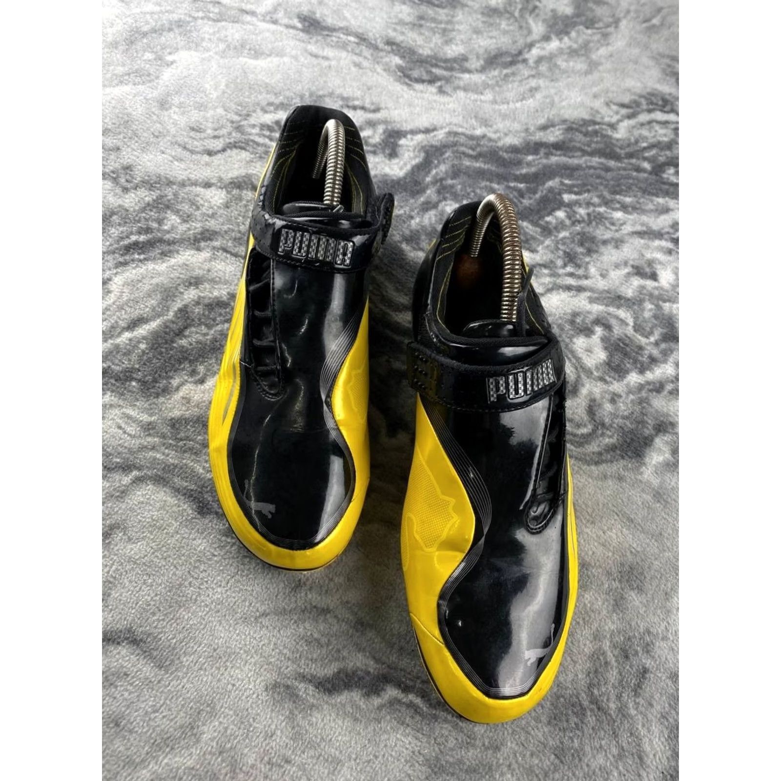 Puma PUMA Scuderia Ferrari Speedcat Motorsport Shoes Men 42 Yellow Rubber Lace Up Casual Sneaker M Size 42 Size US 10 / EU 43 - 3 Thumbnail
