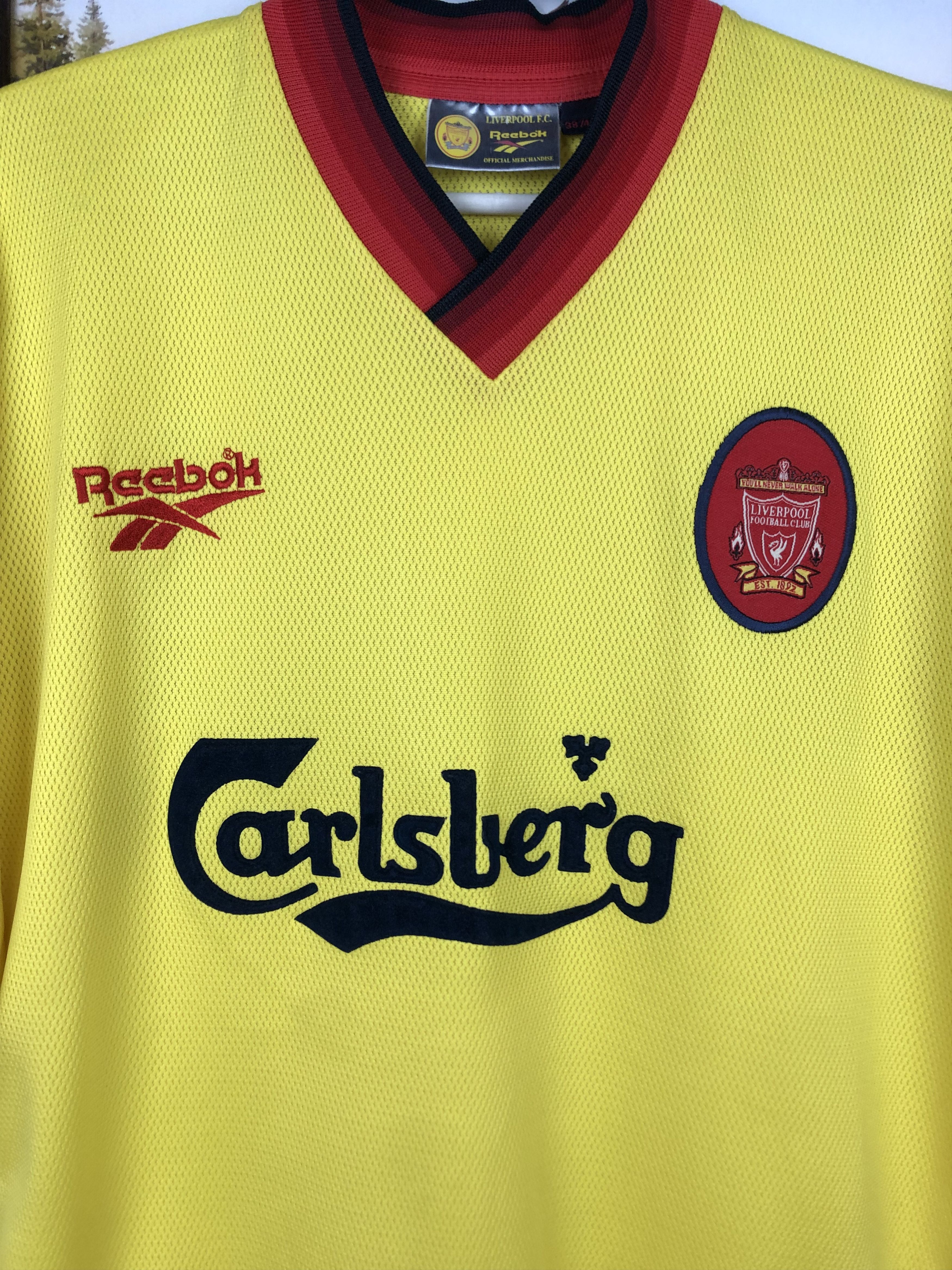 Vintage Liverpool football shirt 1997 Soccer Reebok Jersey Trikot Size US M / EU 48-50 / 2 - 3 Thumbnail