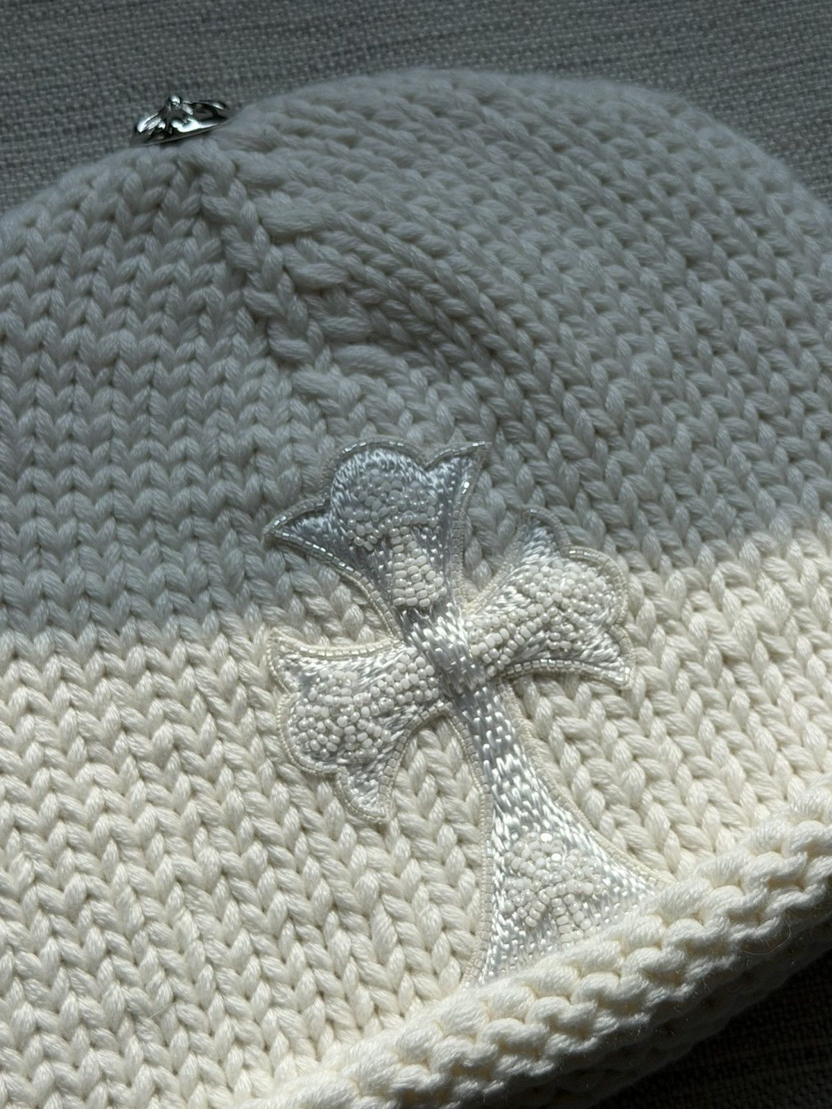 Chrome Hearts Chrome Hearts beaded patches cashmere beanie Size ONE SIZE - 4 Thumbnail