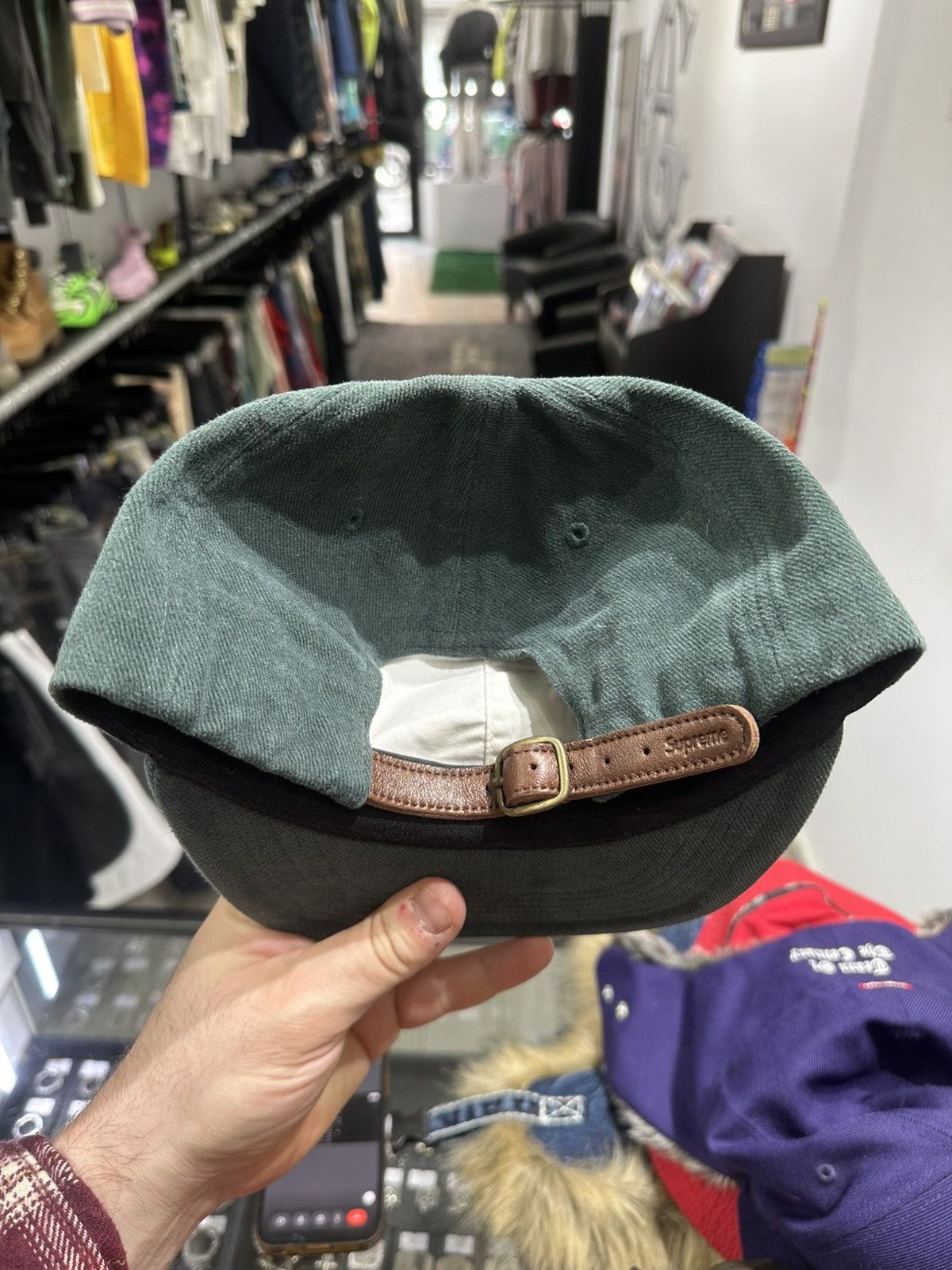 Supreme Supreme Brushed Twill Camp Hat Green FW17 O/S Size ONE SIZE - 2 Thumbnail