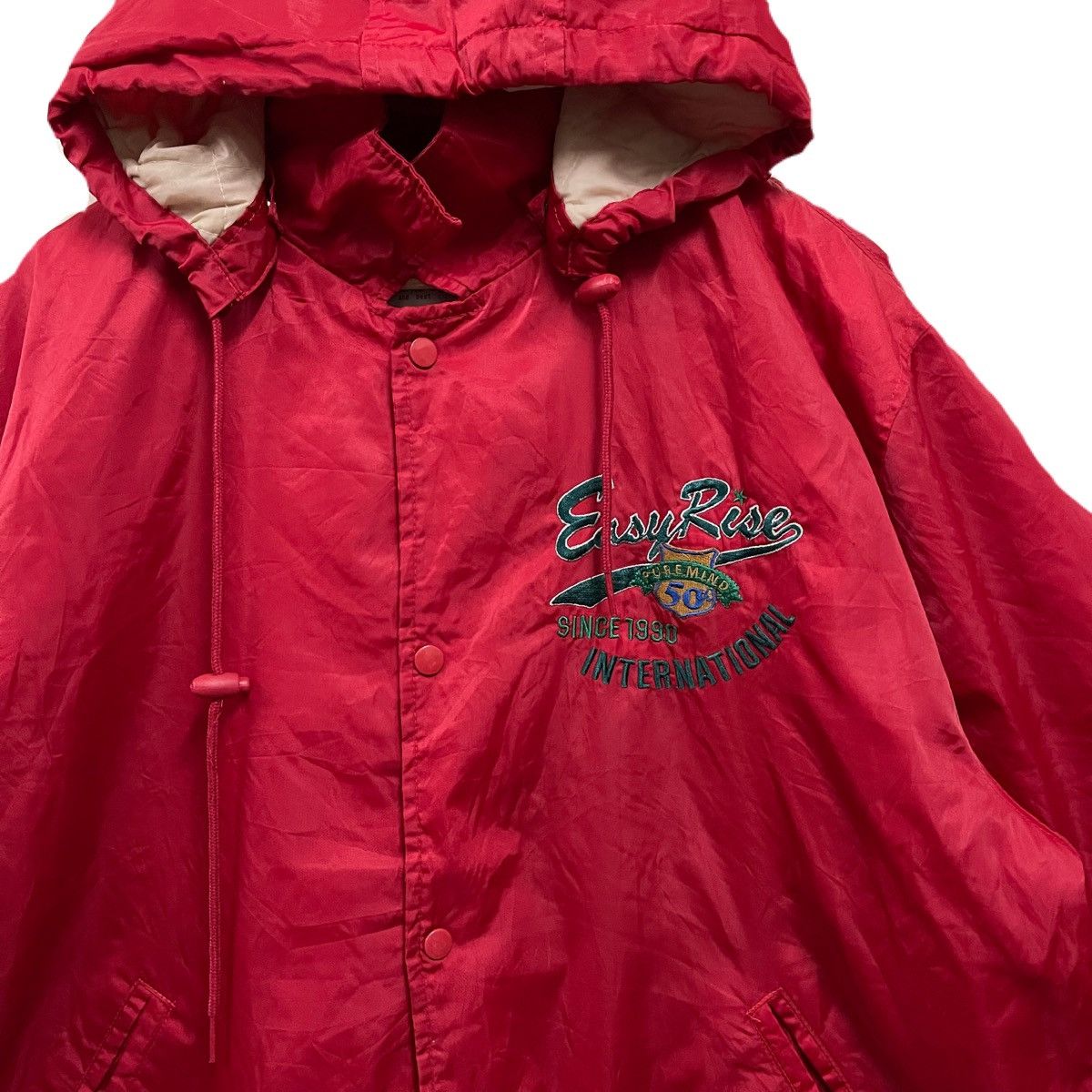 Japanese Brand Vintage 90s Easy Rise Club Spirits Jacket Hoodie Windbreaker Size US XL / EU 56 / 4 - 4 Thumbnail
