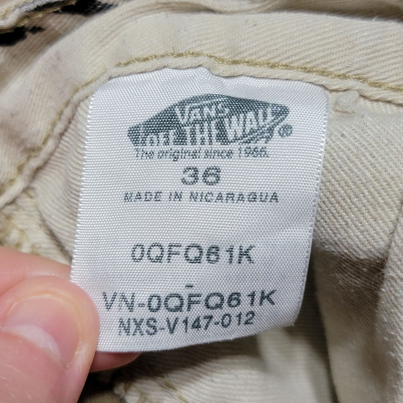 Vans VANS "Custom Made For You" Straight Khaki w/ Button Fly - 36 Size US 36 / EU 52 - 8 Thumbnail
