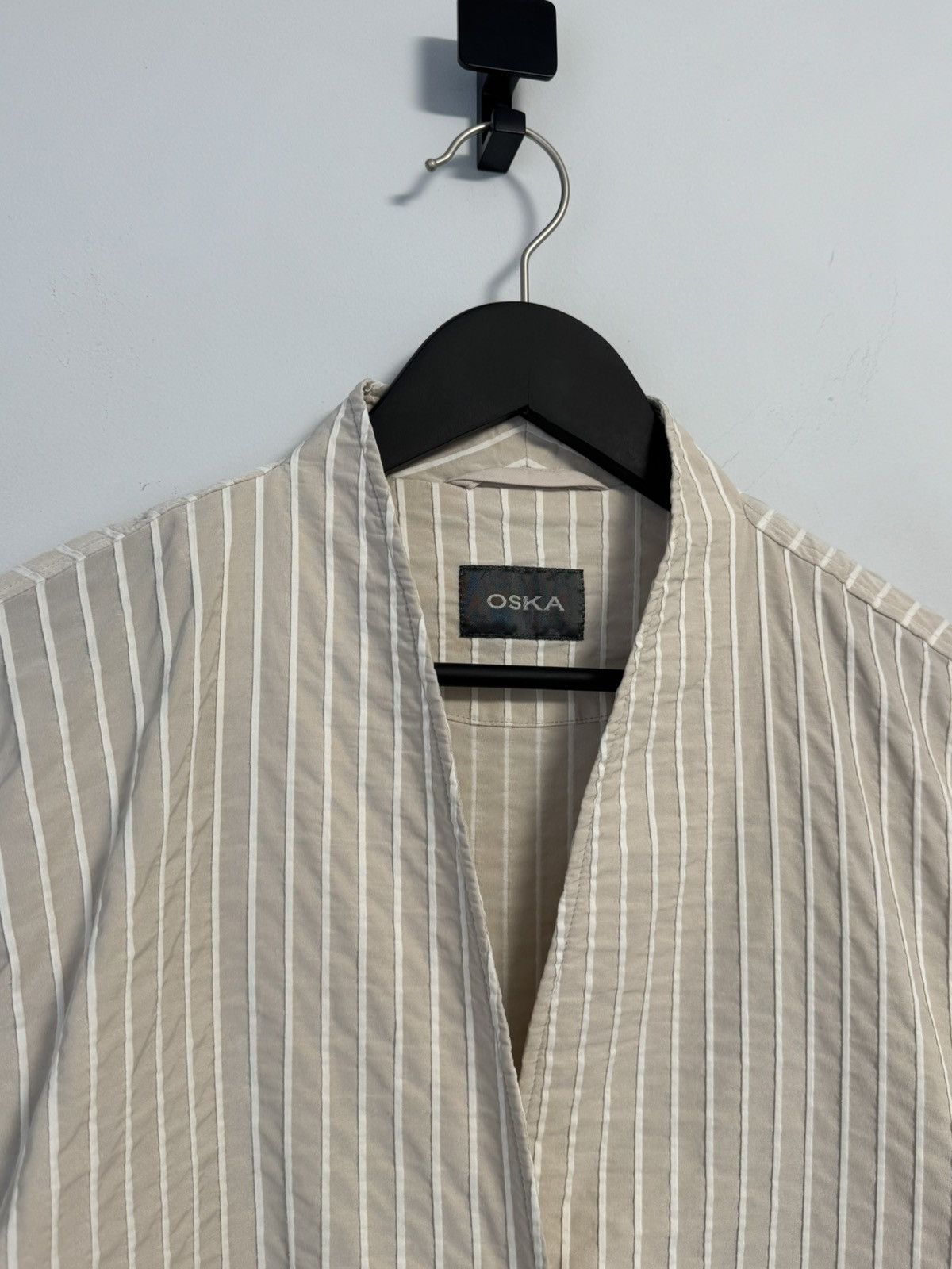 OSKA Oska Rare Oversized Striped Button Pocket Blazer Jacket Sz 1 Size M / US 6-8 / IT 42-44 - 4 Thumbnail