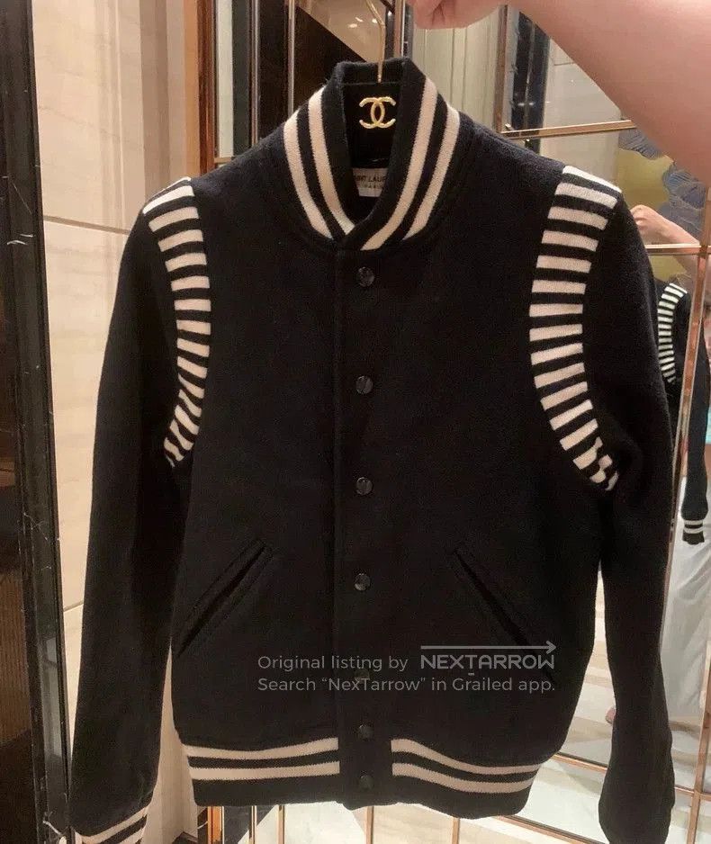 Saint Laurent Paris Saint Laurent Wool Varsity Jacket. Size XS / US 0-2 / IT 36-38 - 1 Thumbnail