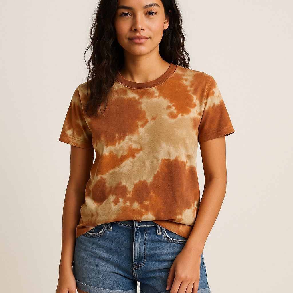 Lucky Brand Boho Grunge Tie-Dye Short Sleeve T-Shirt Lucky Brand Medium Size M / US 6-8 / IT 42-44 - 1 Thumbnail