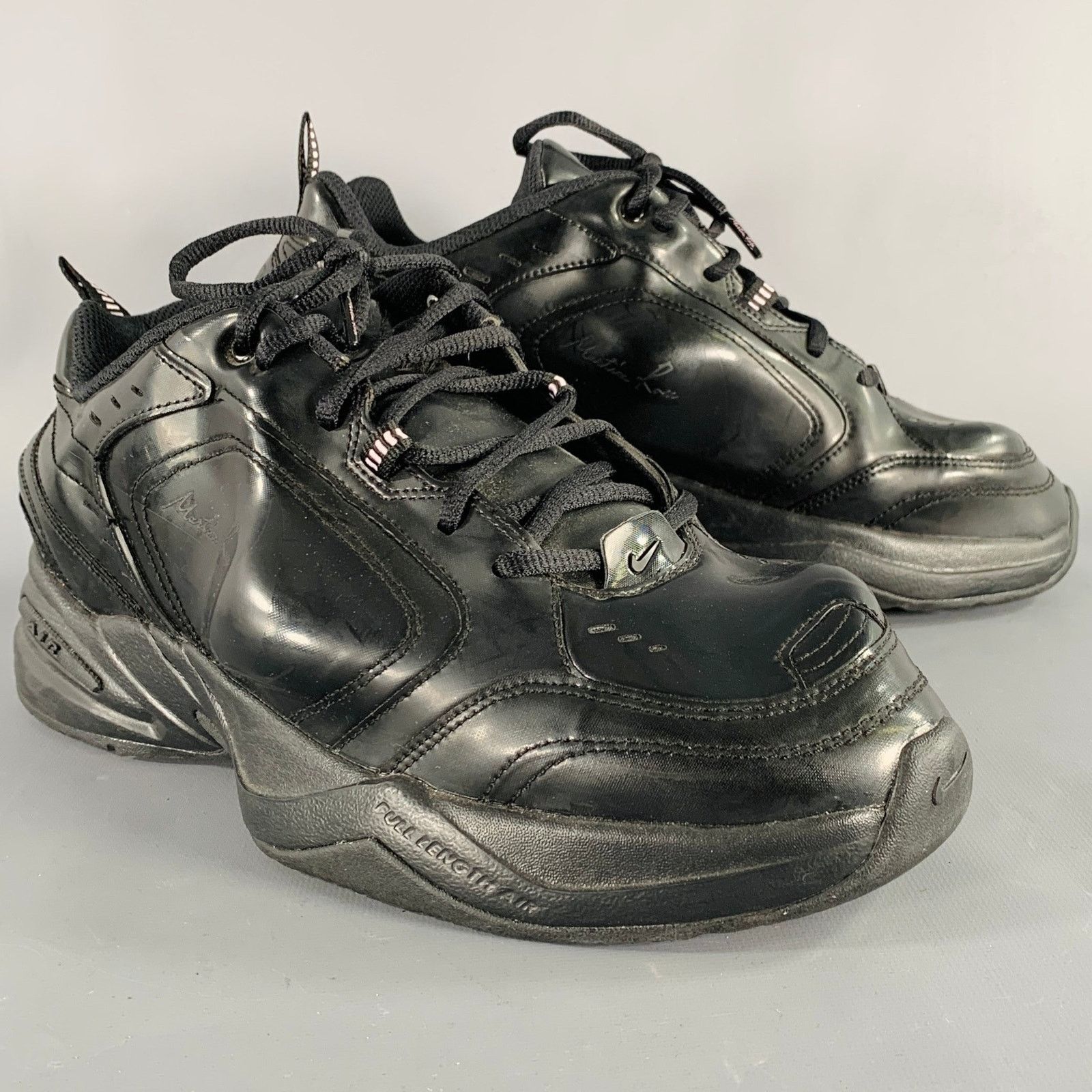 Nike 10.5 Monarch IV Black Faux Leather Sneakers Size US 10.5 / EU 43-44 - 1 Thumbnail