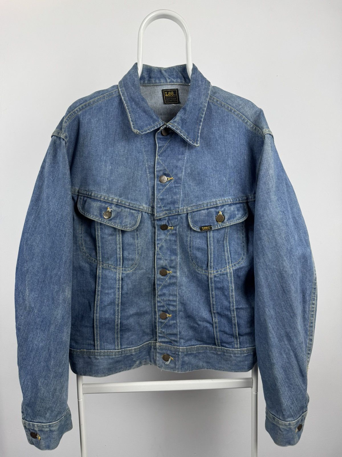 Lee Vintage Lee Made in USA Sanforized Denim Trucker Jacket Size US L / EU 52-54 / 3 - 1 Thumbnail