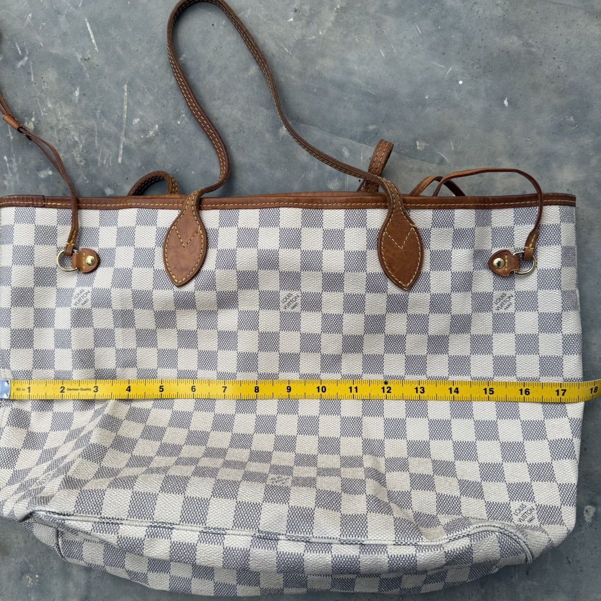 Louis Vuitton Louis Vuitton Neverfull MM in Damier Azur Tote Size ONE SIZE - 12 Thumbnail
