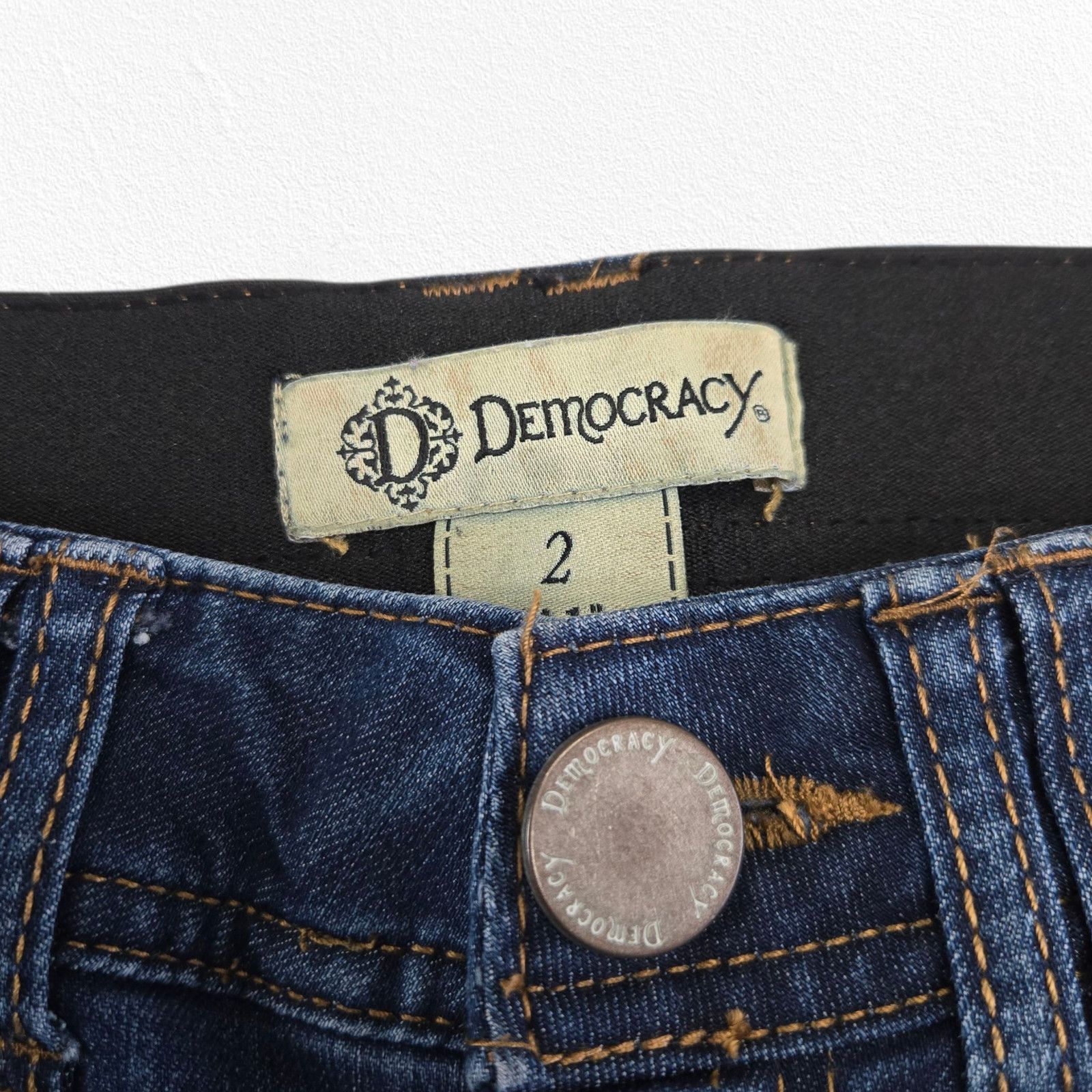 Other Democracy Mid Rise Ab Technology Stretch Skinny Jeans Size 2 Size 26" / US 2 / IT 38 - 4 Thumbnail